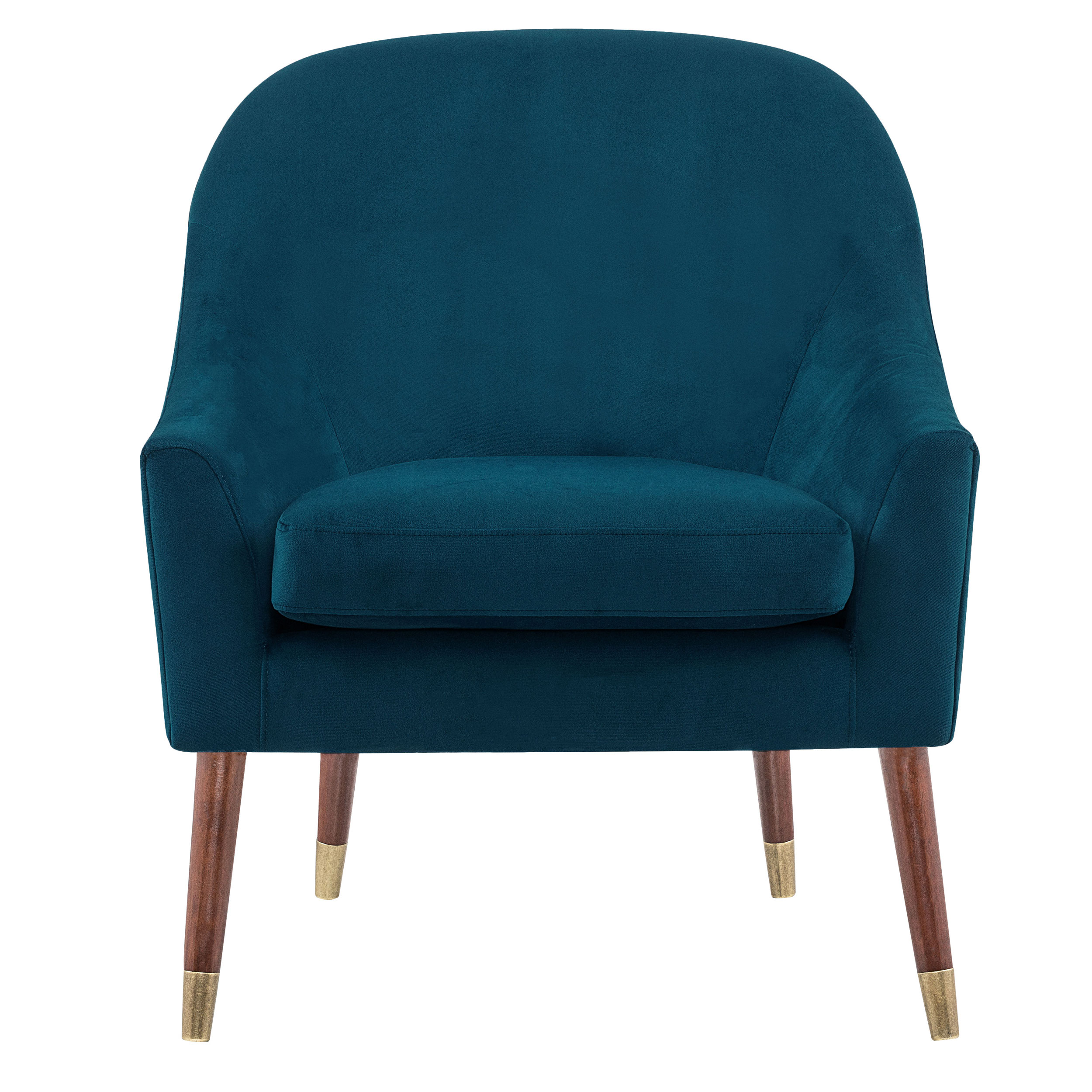 Fauteuil en velours bleu foncé (photo) Fauteuil en velours bleu foncé