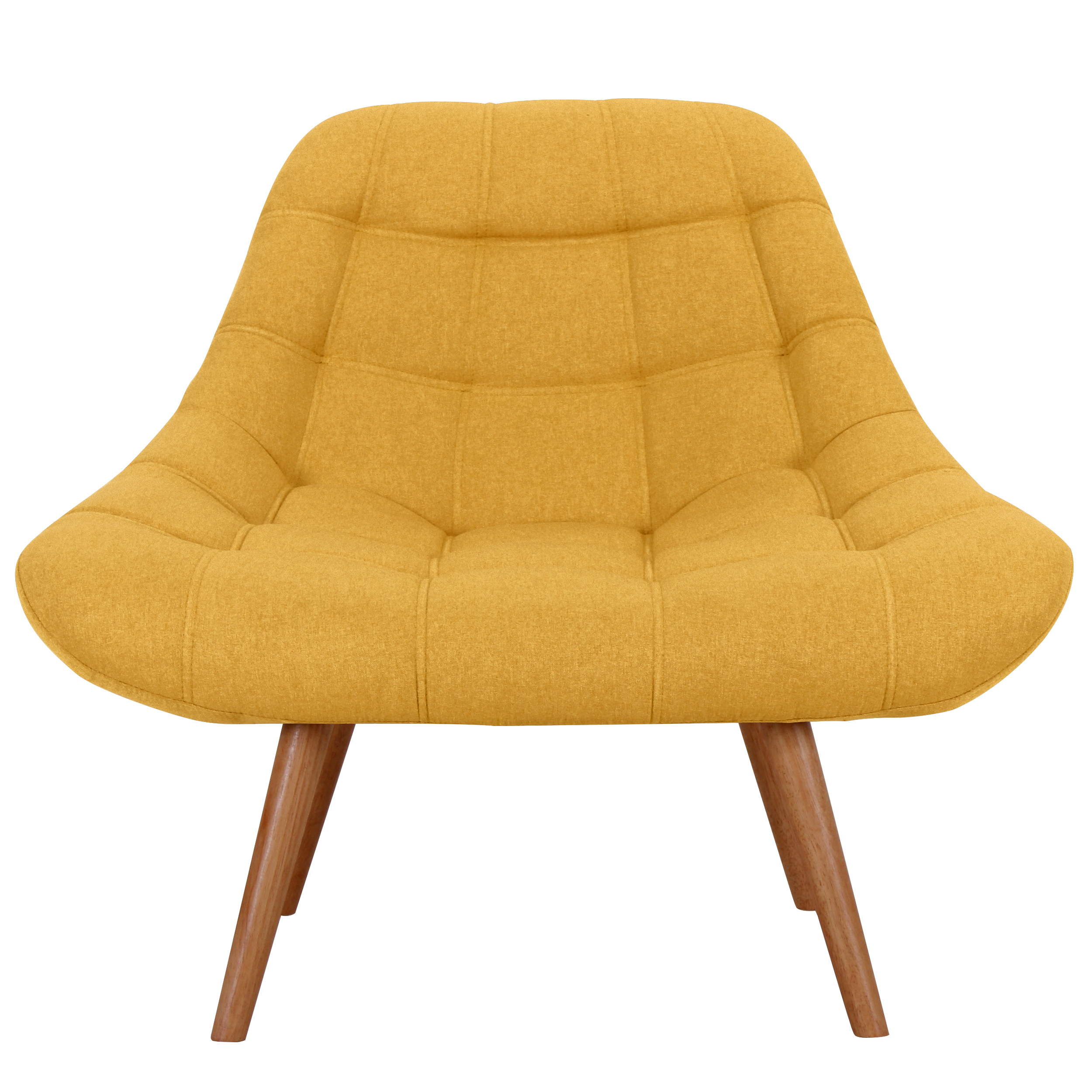 fauteuil en tissu jaune