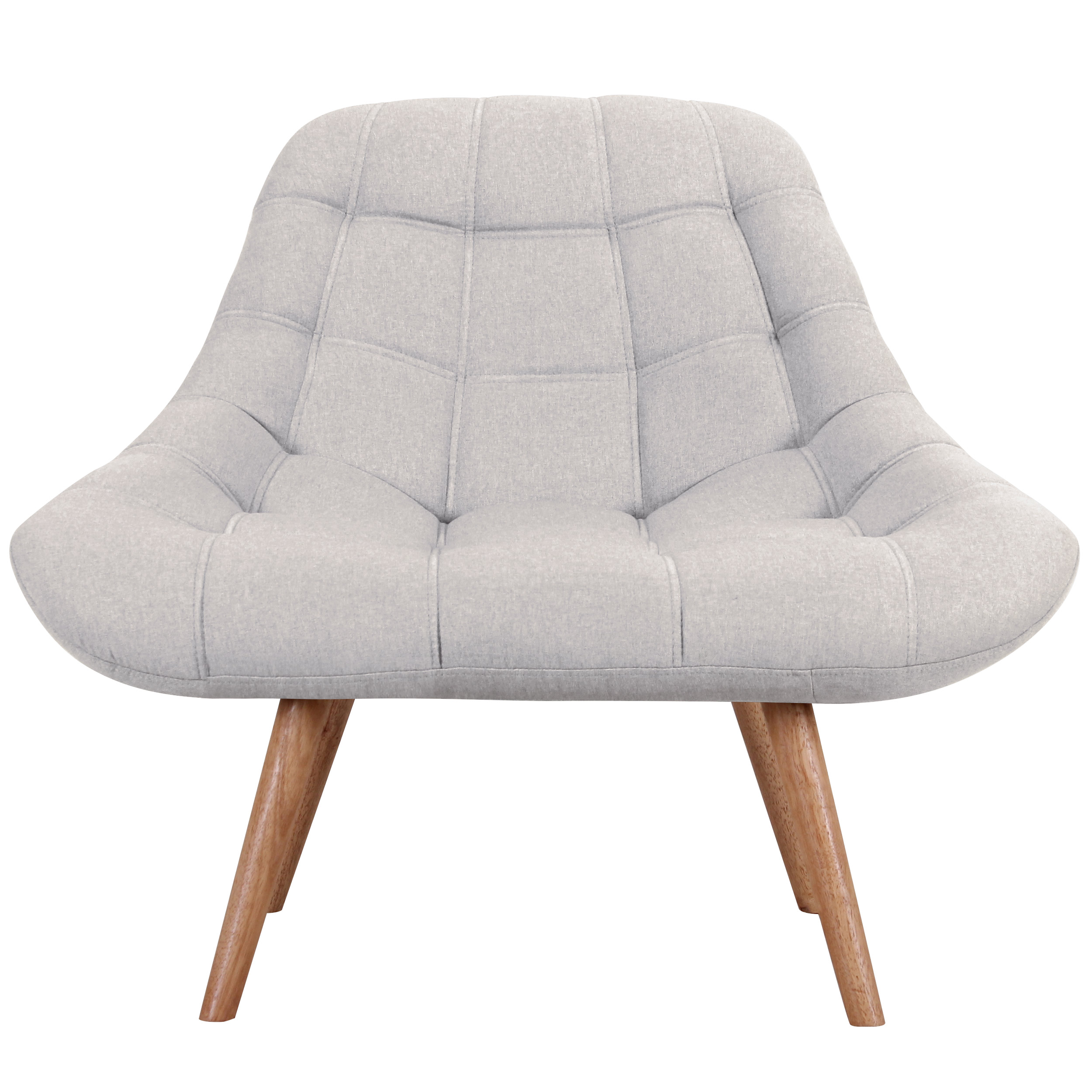 Fauteuil en tissu gris clair Fauteuil en tissu gris clair