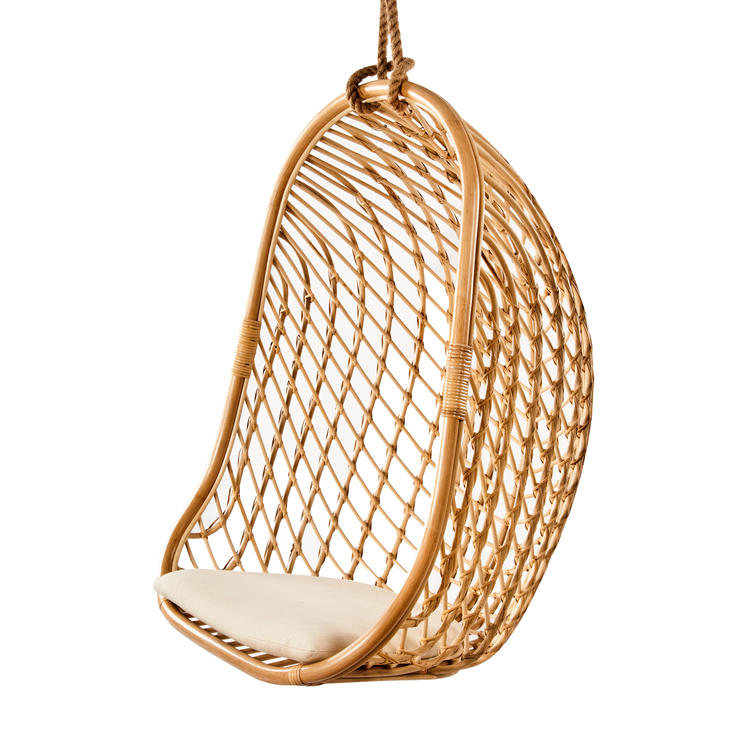 Fauteuil suspendu Padang en rotin naturel Fauteuil suspendu Padang en rotin naturel