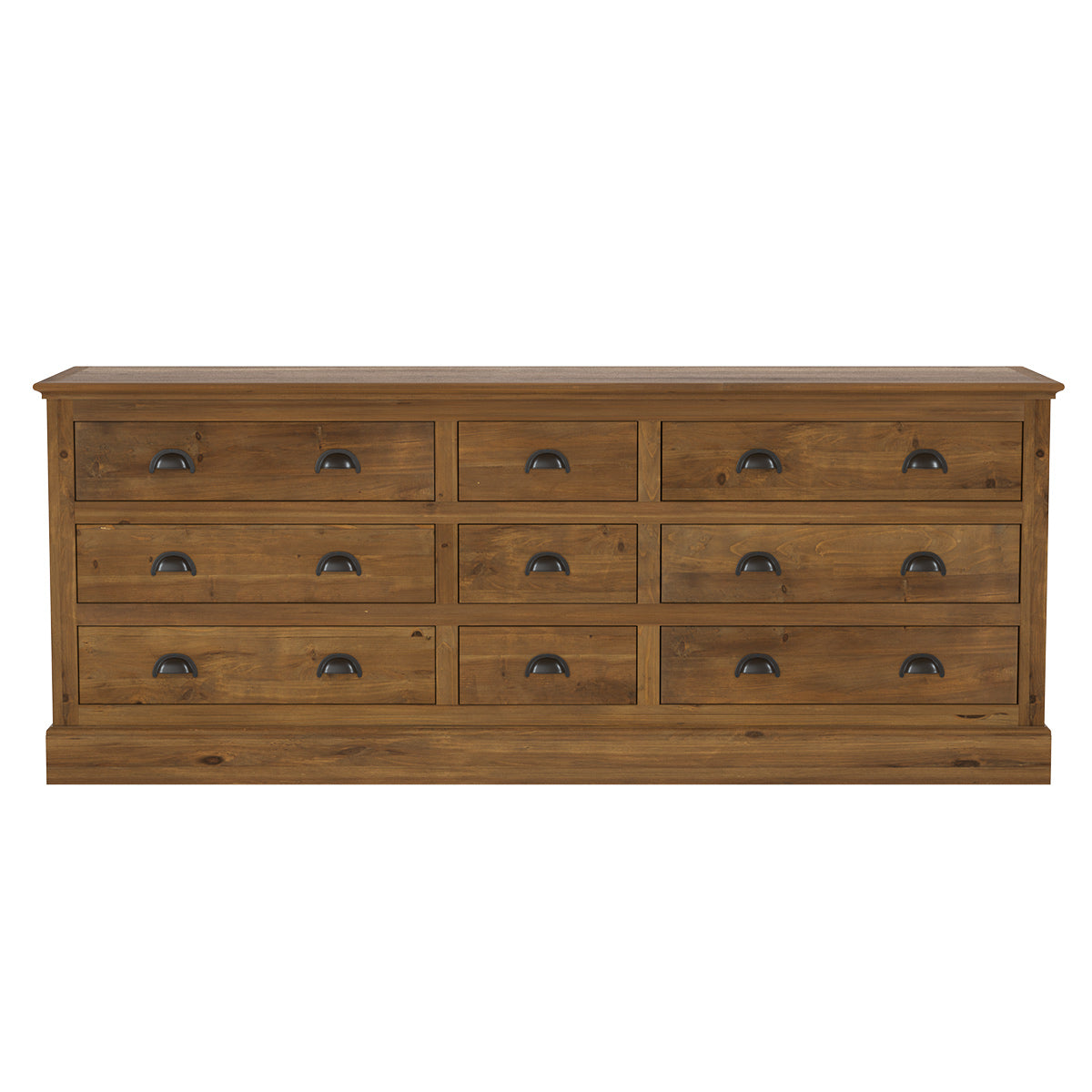 Buffet 9 tiroirs en bois de cèdre recyclé