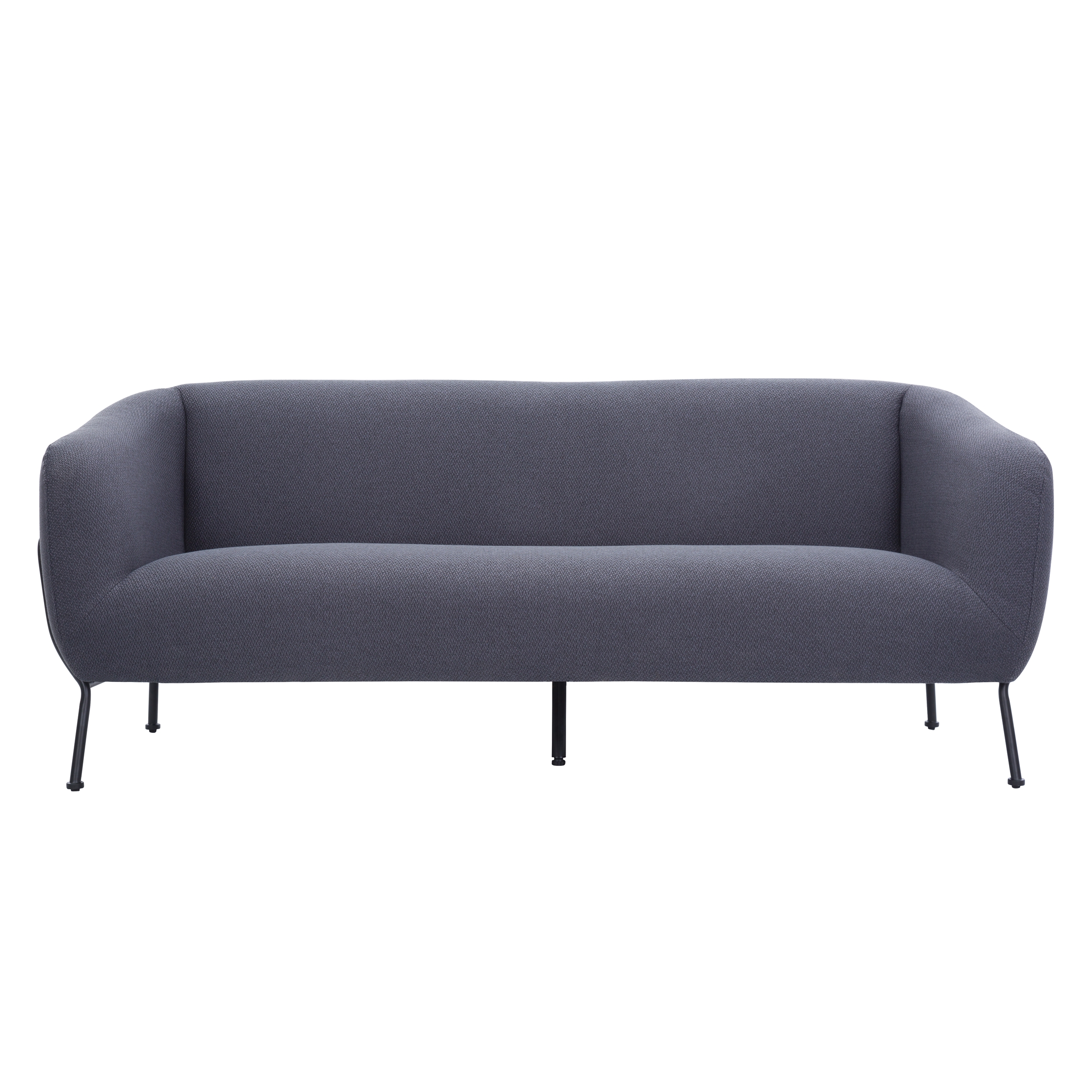 Canapé 3 places en tissu gris anthracite