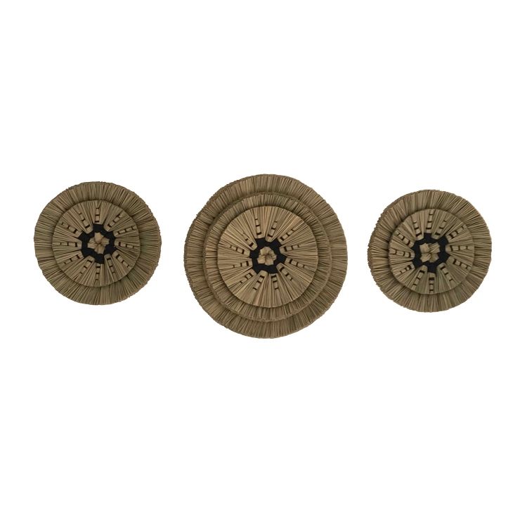 Décoration murale en matière naturelle (lot de 3) Décoration murale en matière naturelle (lot de 3)