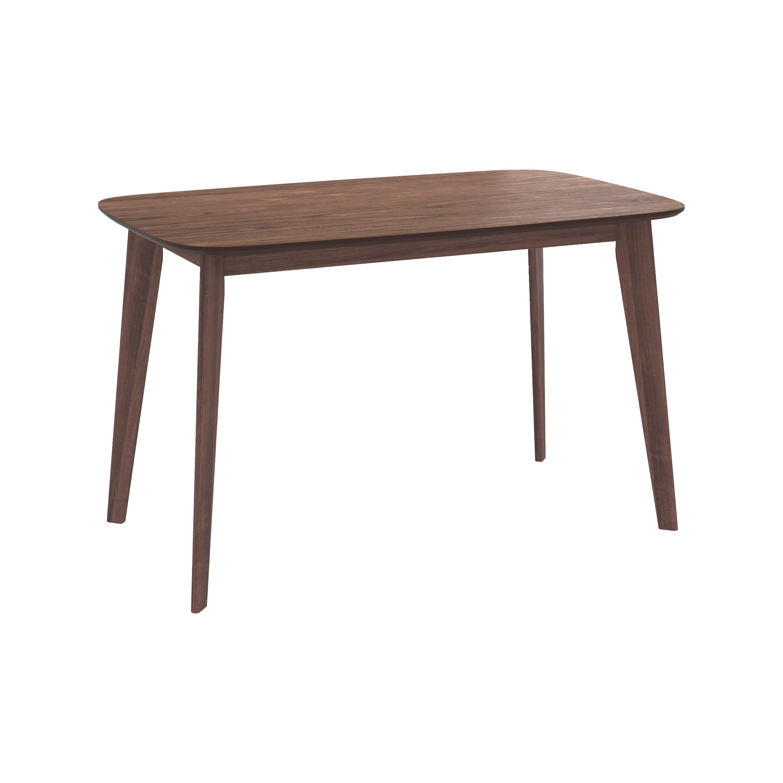 Table à manger rectangulaire en bois foncé, 4 personnes Table à manger rectangulaire en bois foncé, 4 personnes