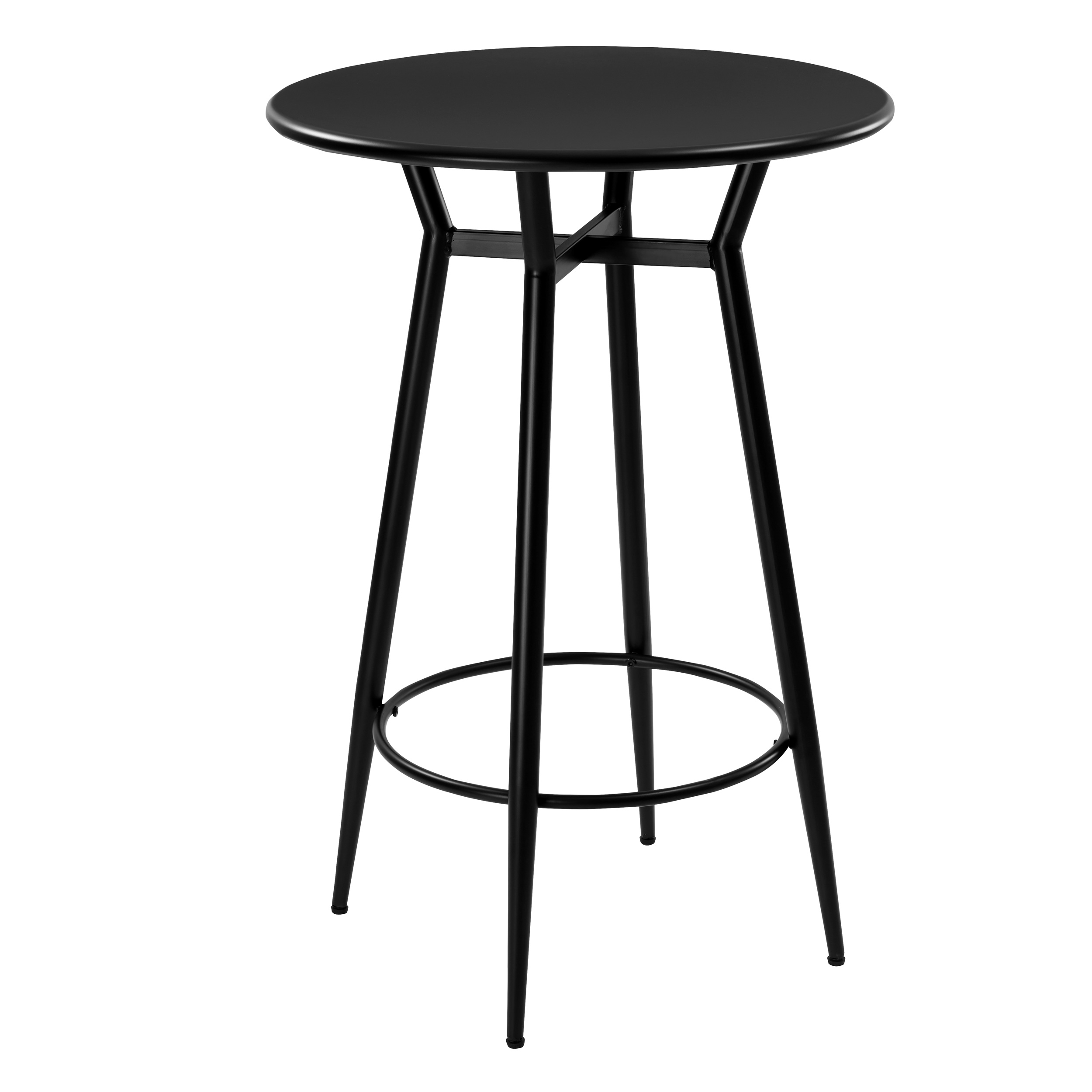 Table bar ronde noir design Ø90 cm Elipse