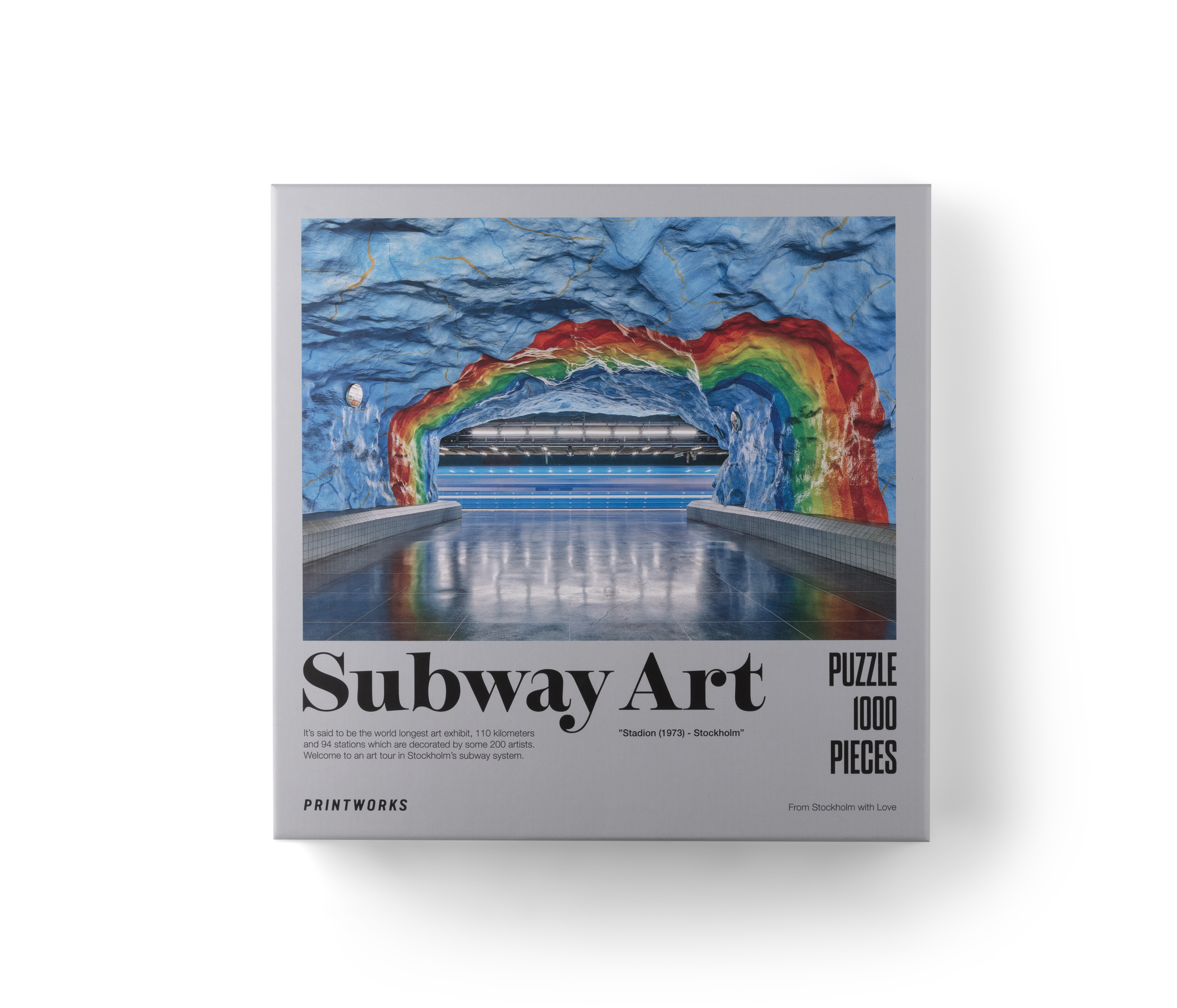 Puzzle Subway Art Rainbow (photo) Puzzle Subway Art Rainbow