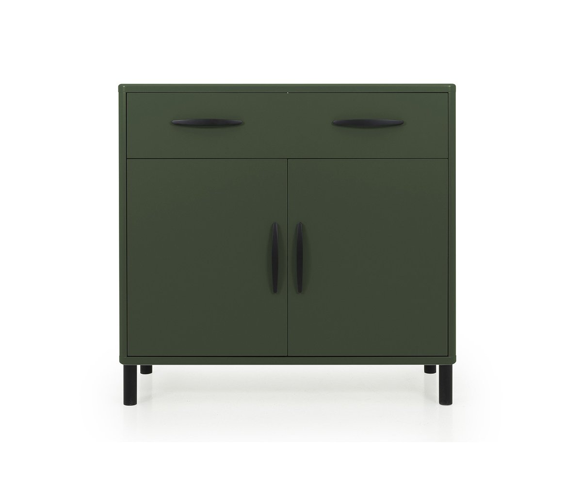 Buffet design 100cm en bois vert