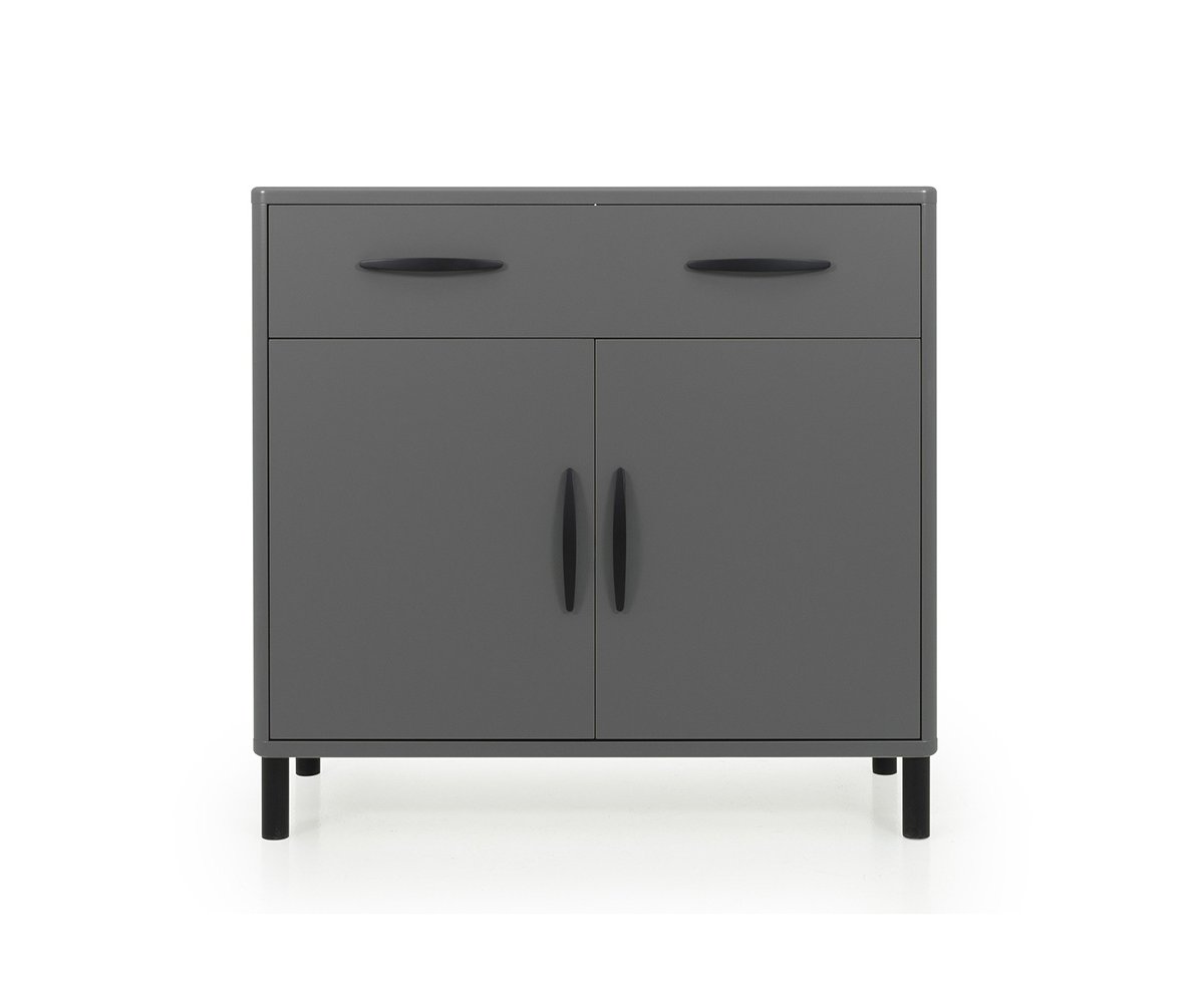 Buffet design 100cm en bois gris