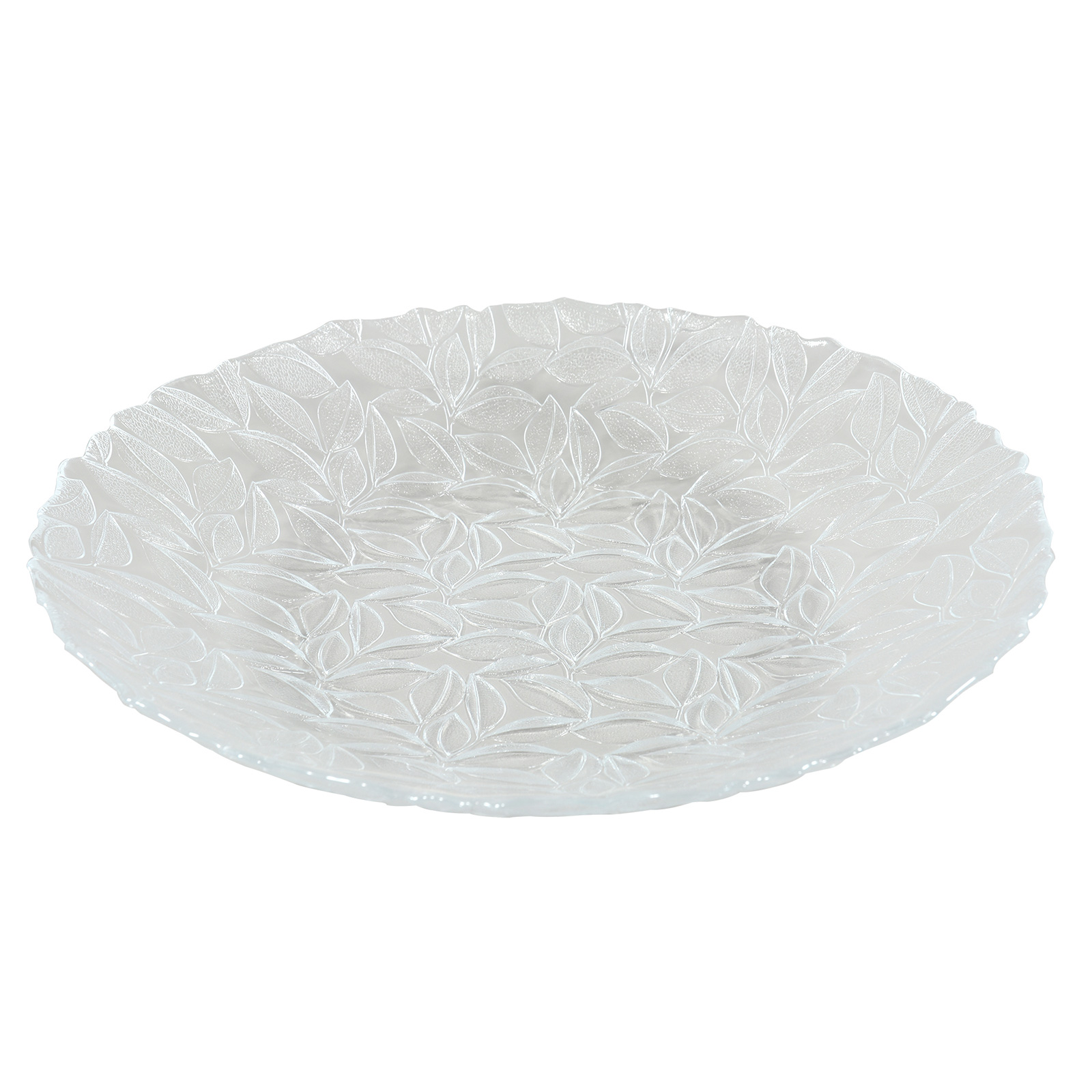 Centre de table en verre pressé 40 cm - Lot de 4 (photo) Centre de table en verre pressé 40 cm - Lot de 4