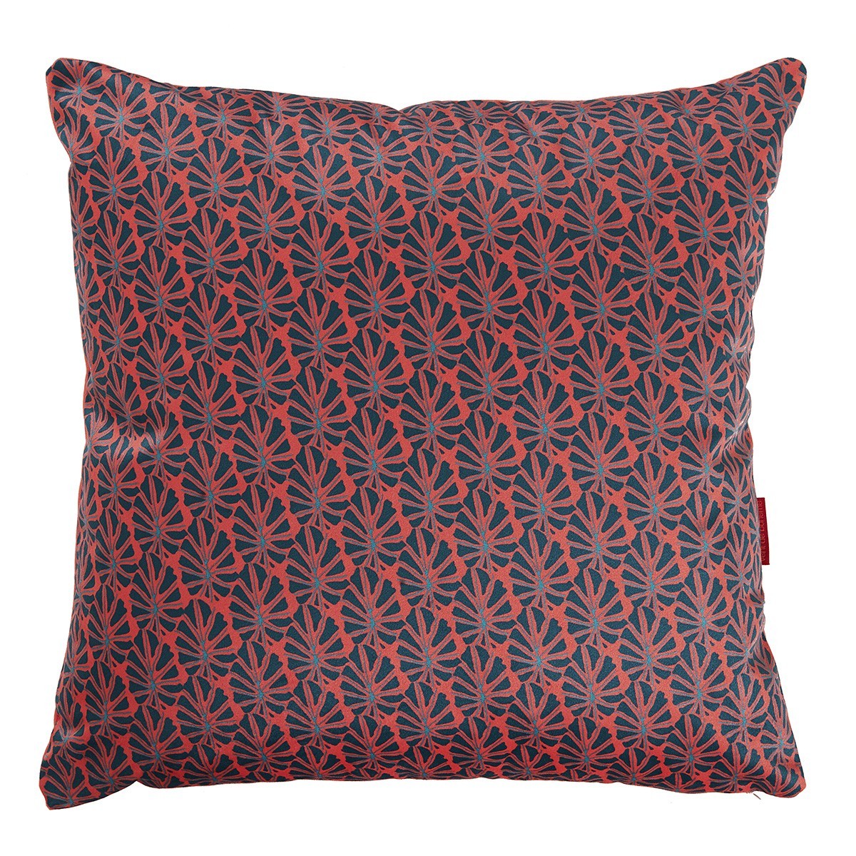 Housse de Coussin velours imprimé graphique rose 45x45 cm Housse de Coussin velours imprimé graphique rose 45x45 cm