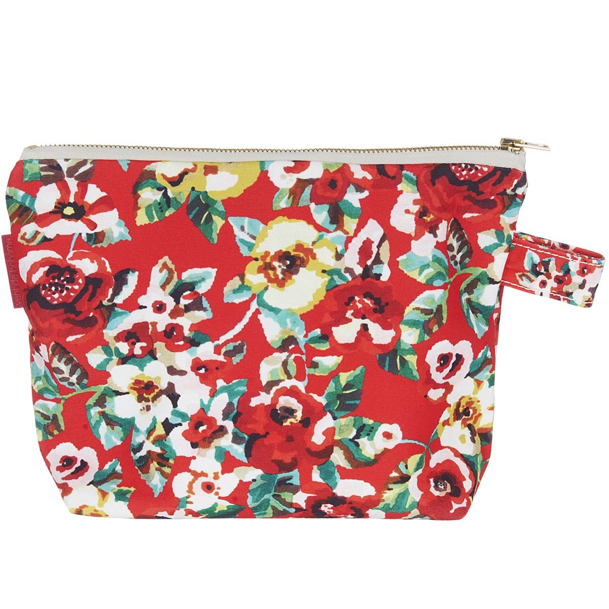 Grande pochette imprimé fleuri rouge 19x28cm Grande pochette imprimé fleuri rouge 19x28cm