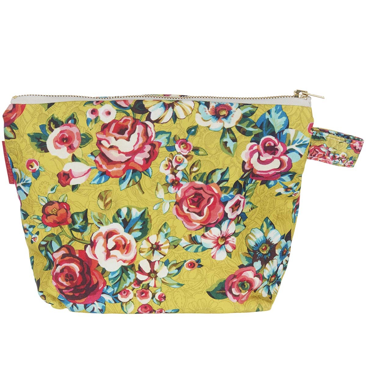 Grande pochette imprimé fleuri jaune 19x28cm Grande pochette imprimé fleuri jaune 19x28cm