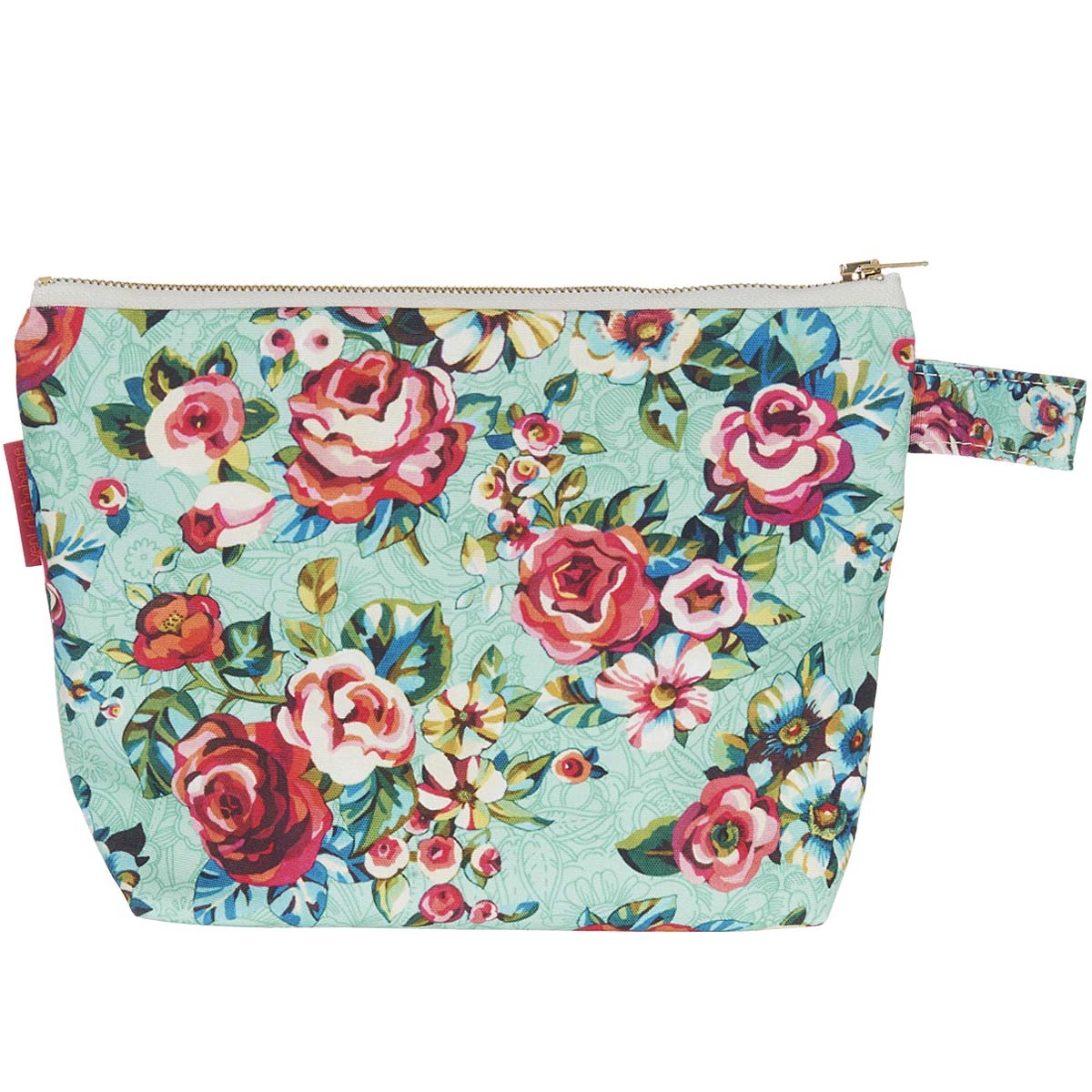 Grande pochette imprimé fleuri Lagon 19x28cm Grande pochette imprimé fleuri Lagon 19x28cm