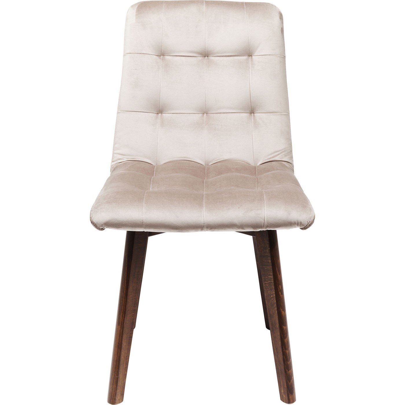 Chaise en velours gris argenté et chêne (photo) Chaise en velours gris argenté et chêne
