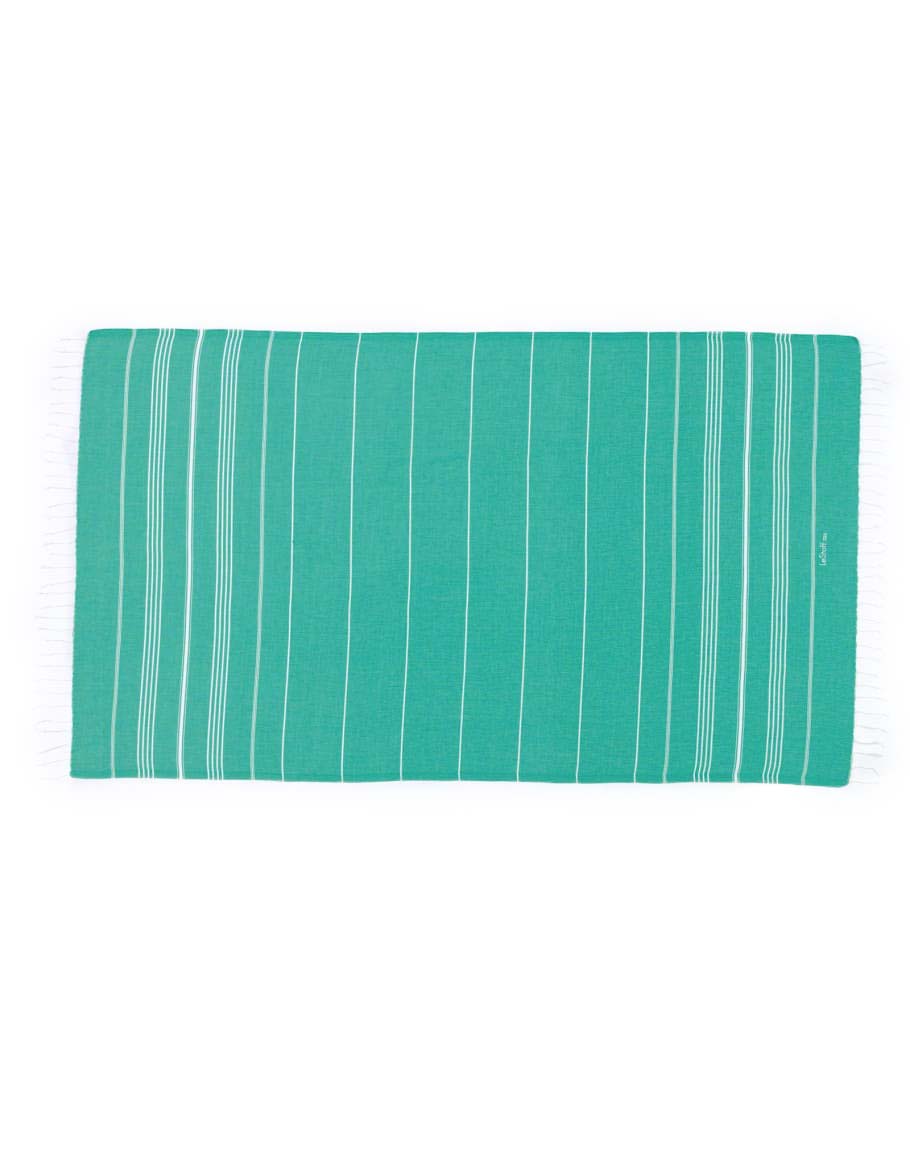 Fouta en coton peigné Turquoise 50 x 100 cm