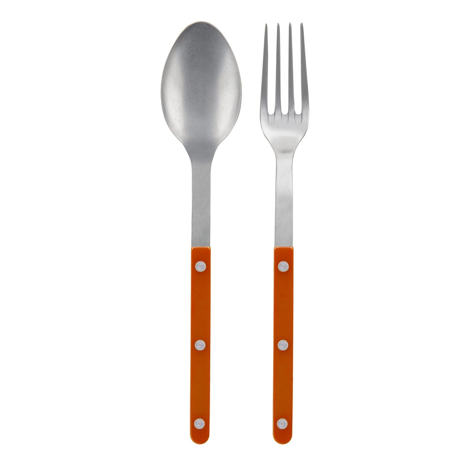 Couverts de service bistrot vintage orange Couverts de service bistrot vintage orange