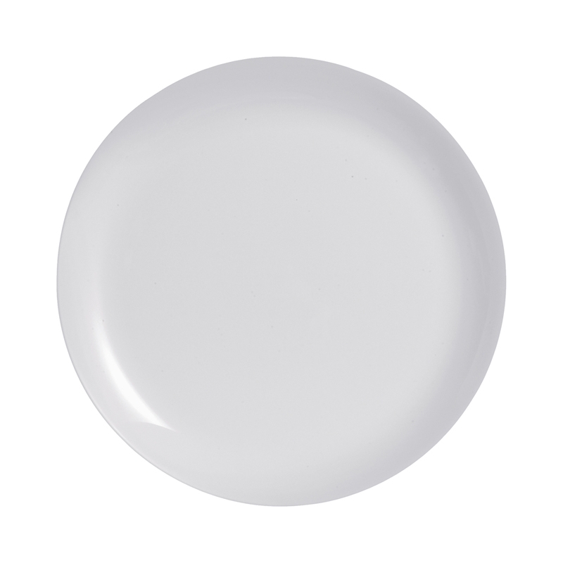 Assiette plate en opale gris D27cm