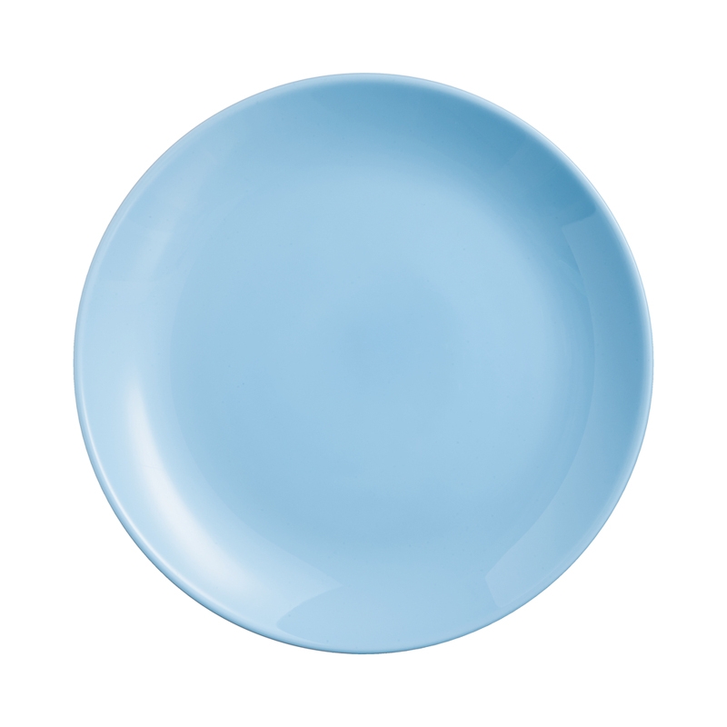 Assiette à dessert en opale bleu D19cm Assiette à dessert en opale bleu D19cm