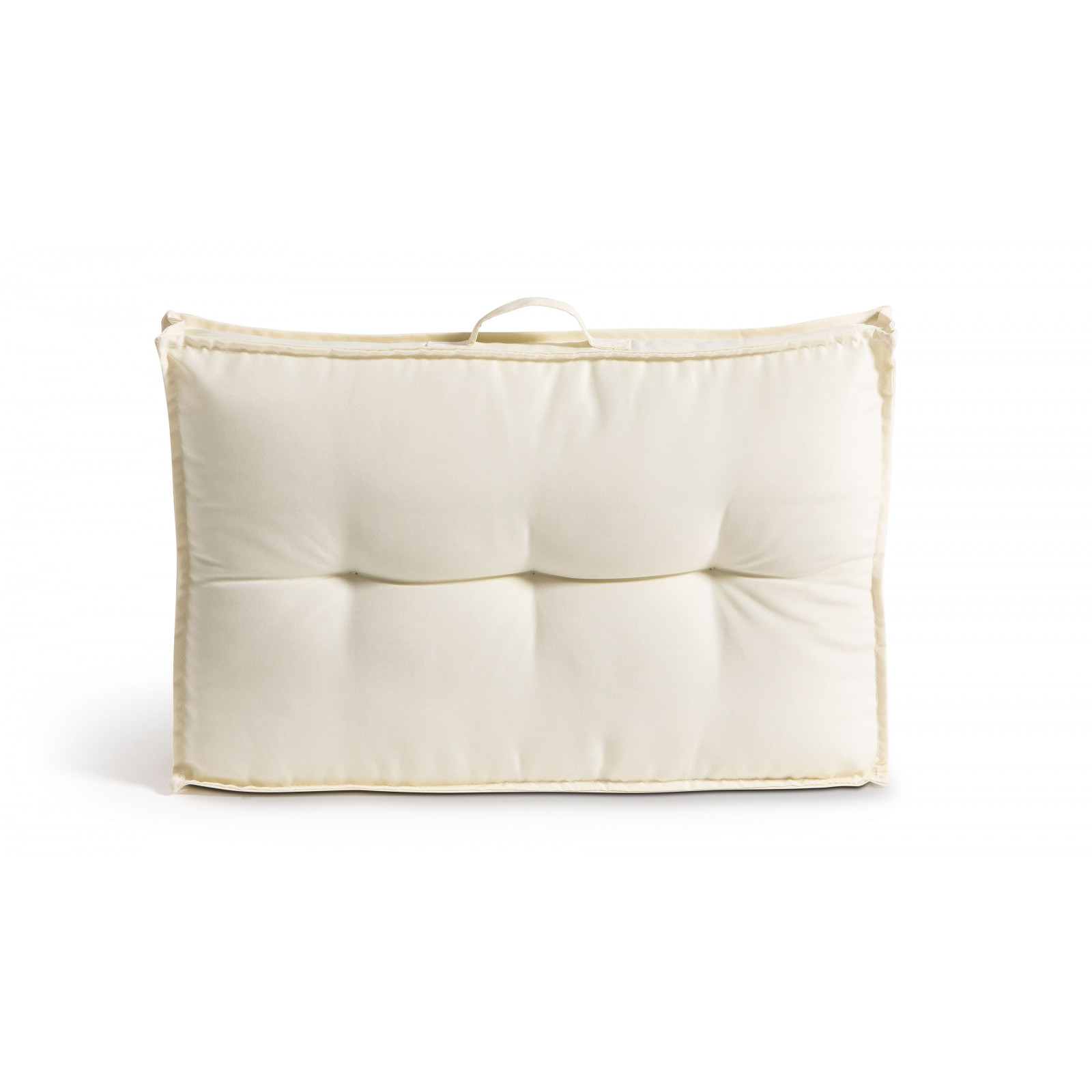 Coussin dossier matelassé polyester écru 60x40 Coussin dossier matelassé polyester écru 60x40