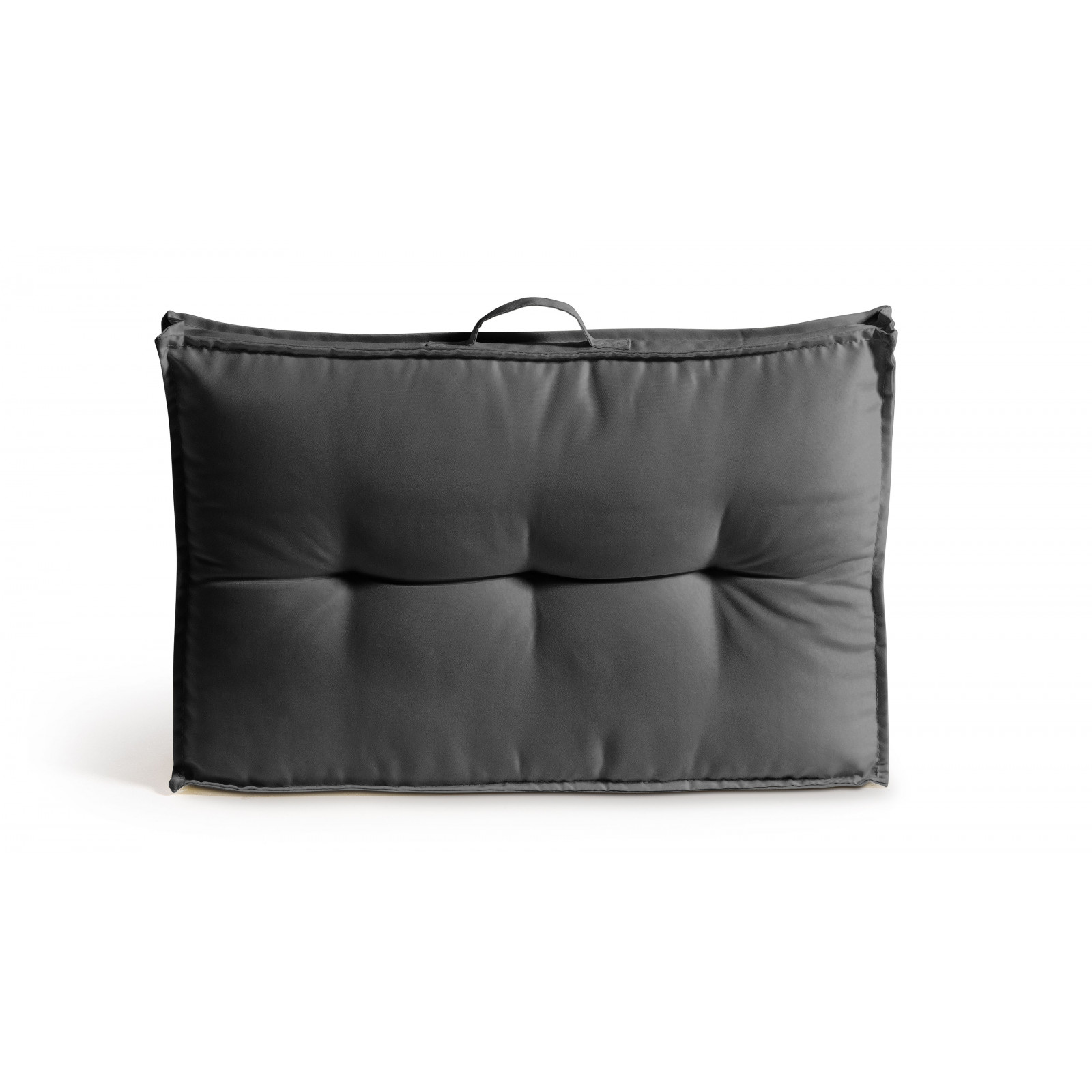 Coussin dossier matelassé polyester gris 60x40 Coussin dossier matelassé polyester gris 60x40