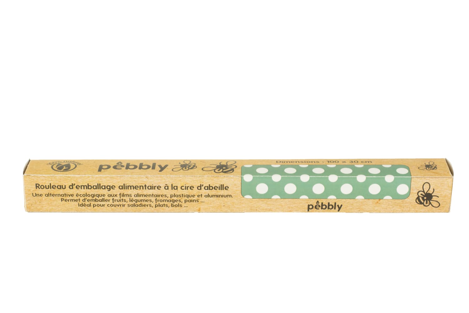 Rouleau de feuille alimentaire la cire abeille 30x100cm Rouleau de feuille alimentaire la cire abeille 30x100cm
