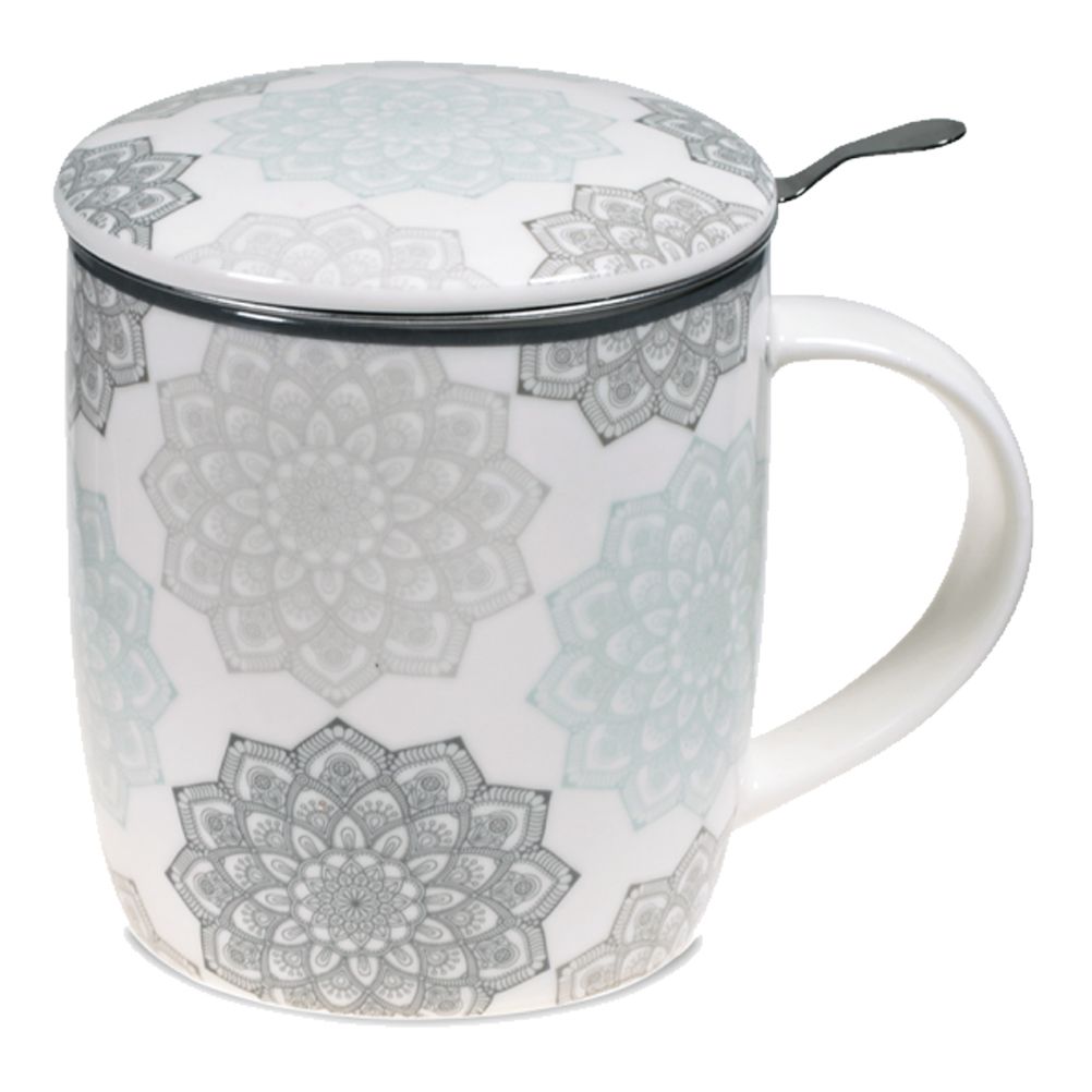 Tisanière en porcelaine grise avec infuseur Tisanière en porcelaine grise avec infuseur