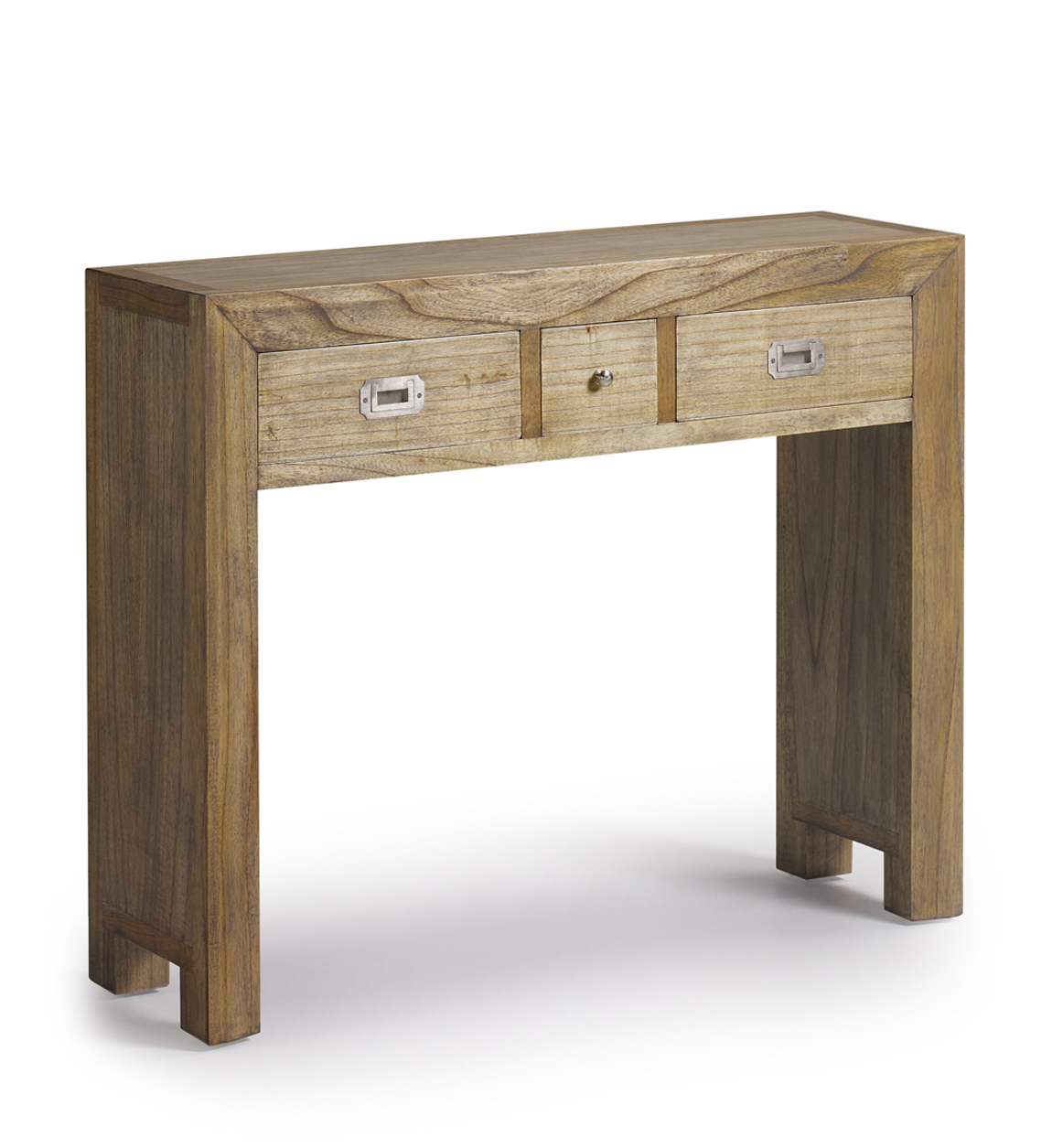 Console en bois marron L 100 cm