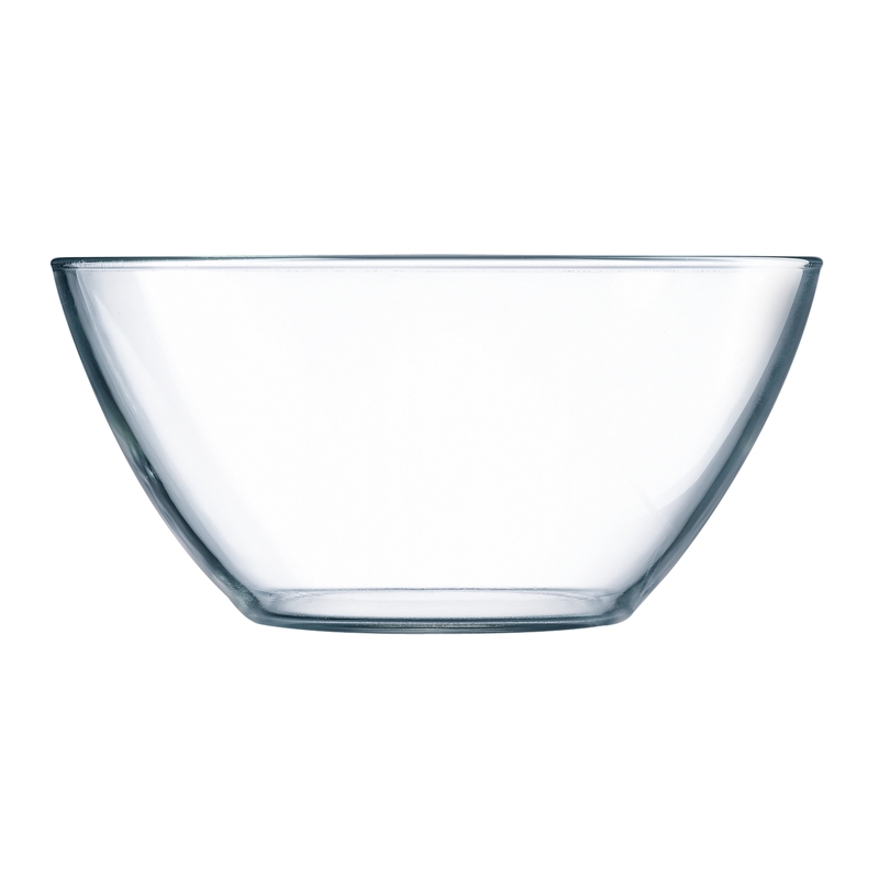 Saladier en verre empilable 23cm (photo) Saladier en verre empilable 23cm