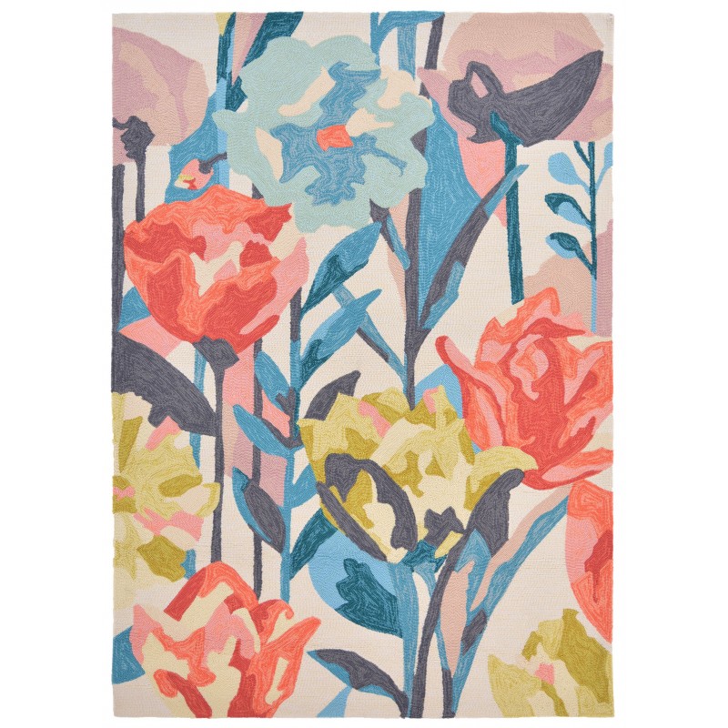 Tapis outdoor à fleurs Coral 160 x 230