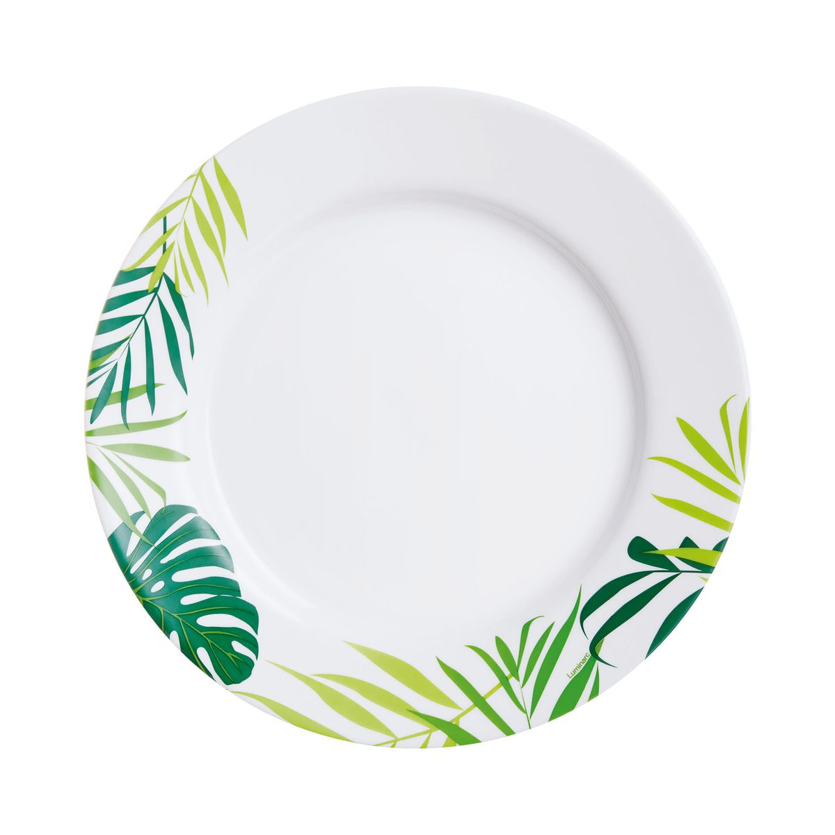 Assiette plate motifs feuilles D26,5cm