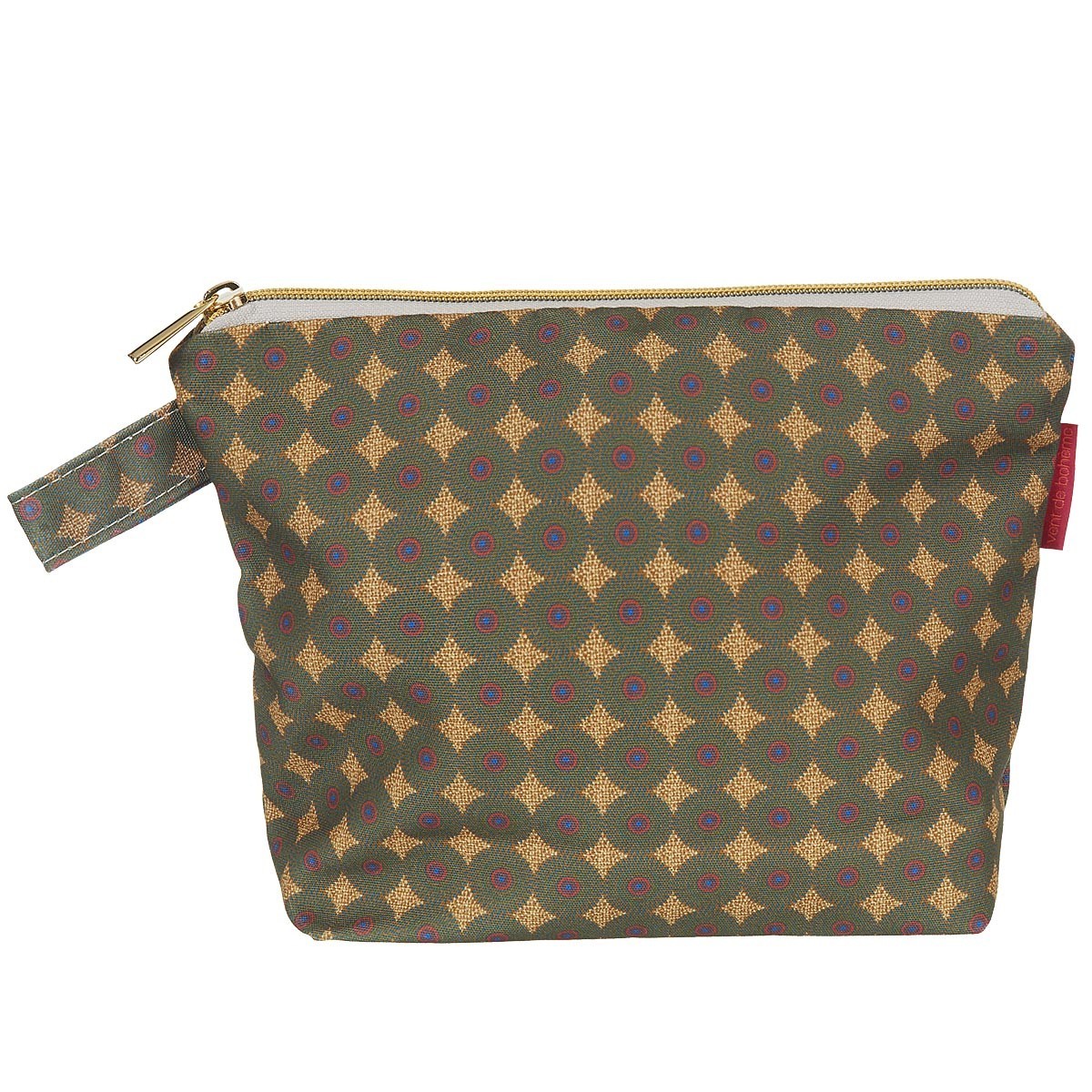 Pochette en toile outdoor imprimé graphique bronze 19x28cm Pochette en toile outdoor imprimé graphique bronze 19x28cm