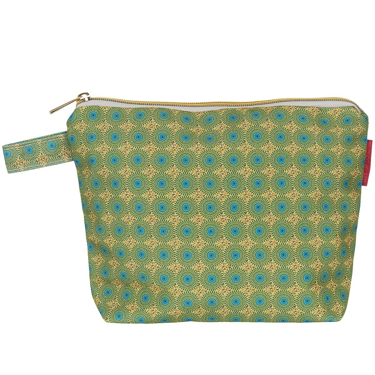Pochette en toile outdoor imprimé graphique jaune Pochette en toile outdoor imprimé graphique jaune
