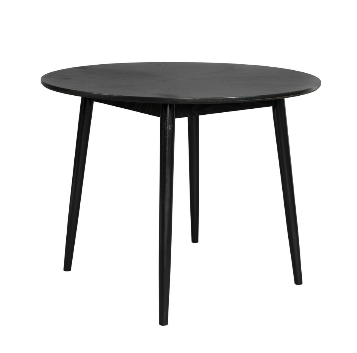 Table design de repas finition bois noir 100 cm