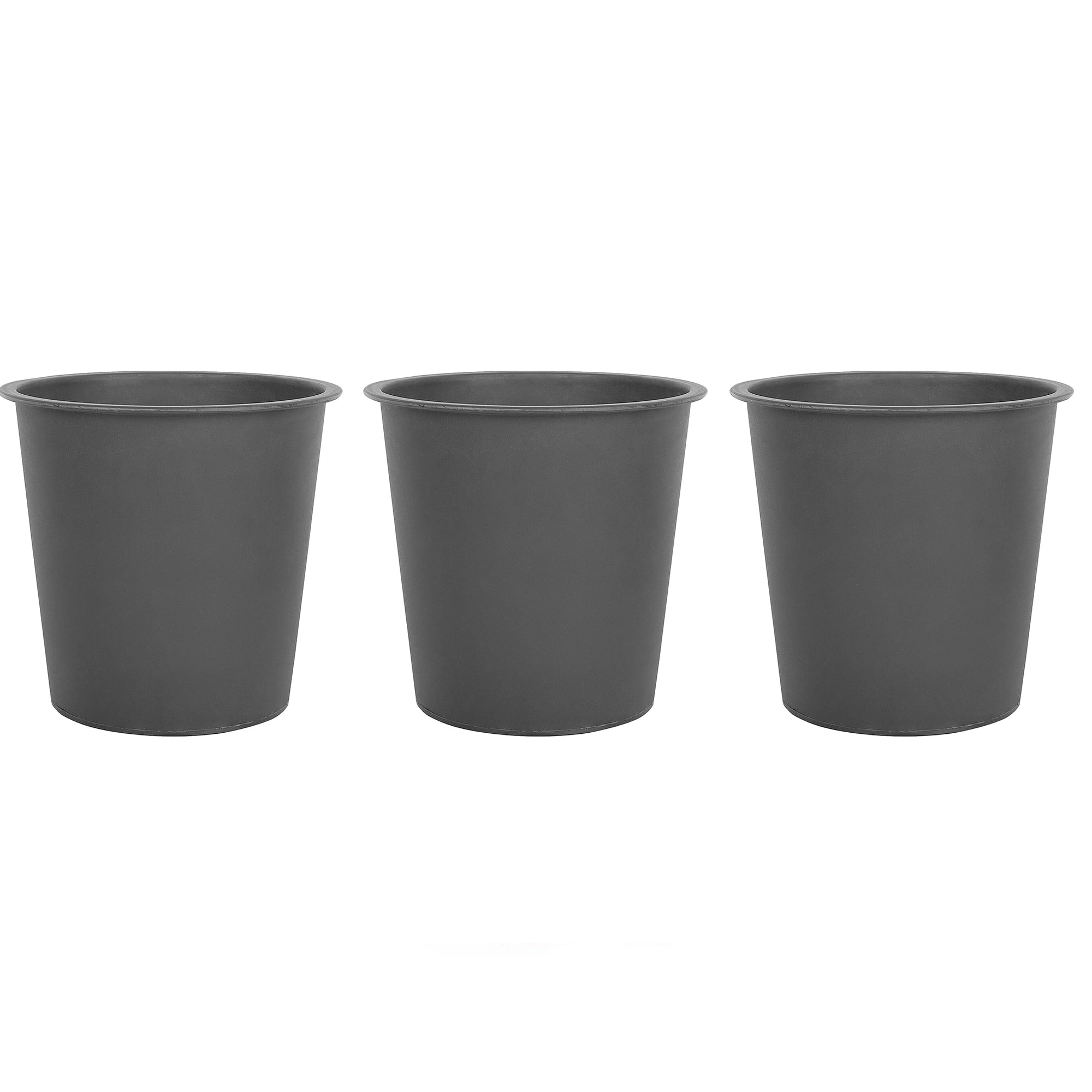 Lot de 3 cache-pots ronds D30 avec système irrigation