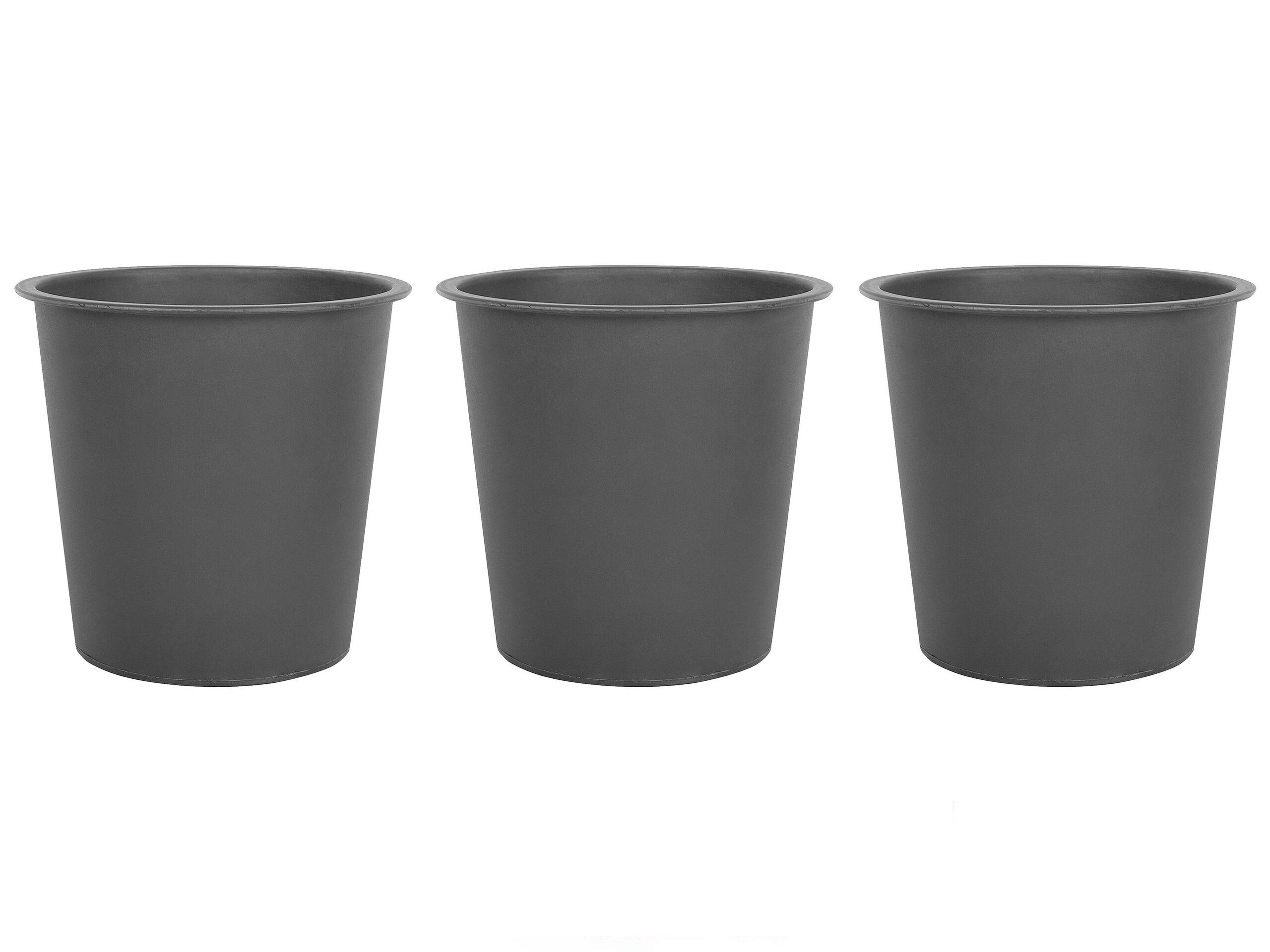 Lot de 3 cache-pots ronds D42 cm avec système irrigation