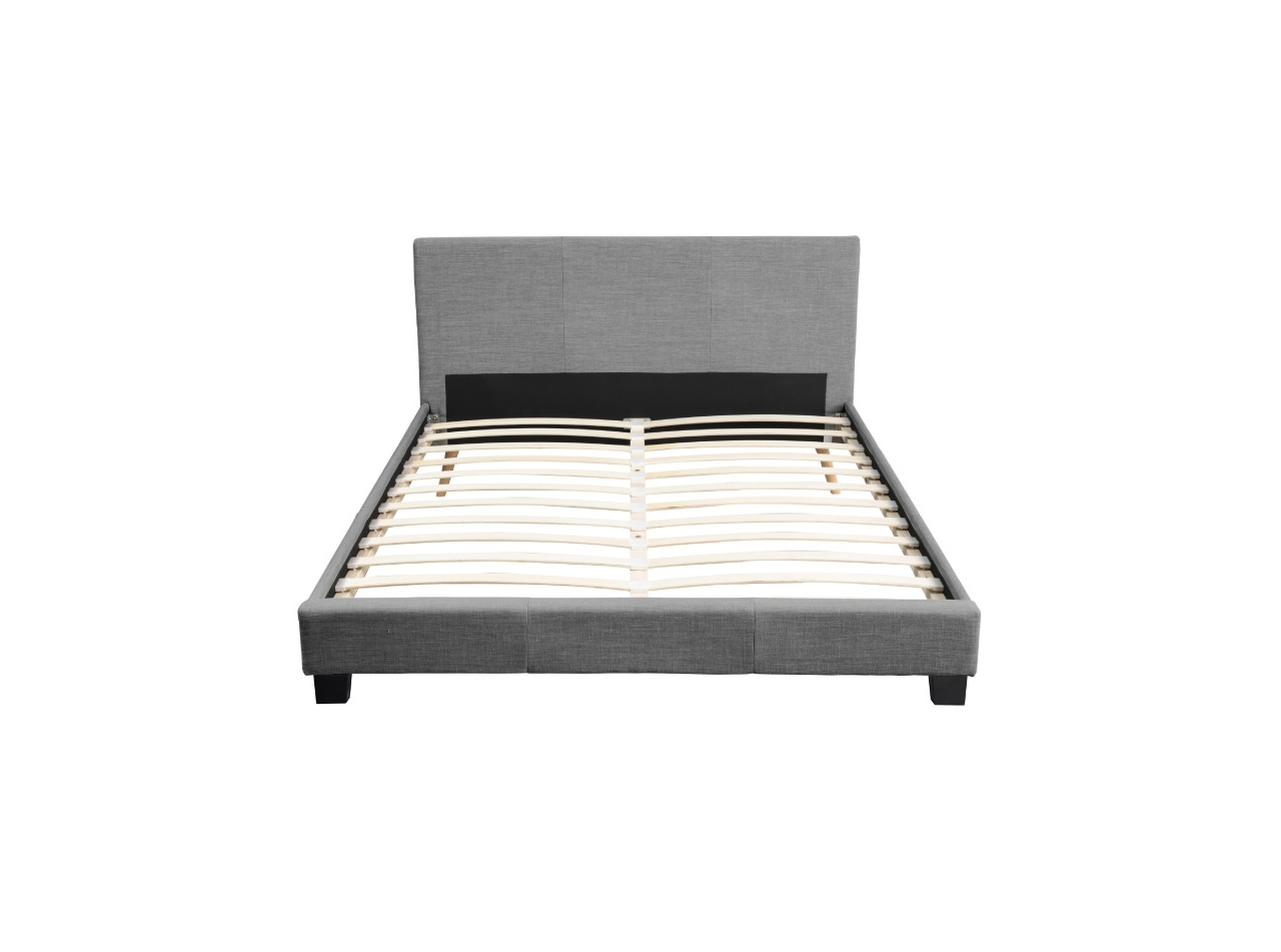 Cadre de lit en tissu gris foncé 140x190 (photo) Cadre de lit en tissu gris foncé 140x190