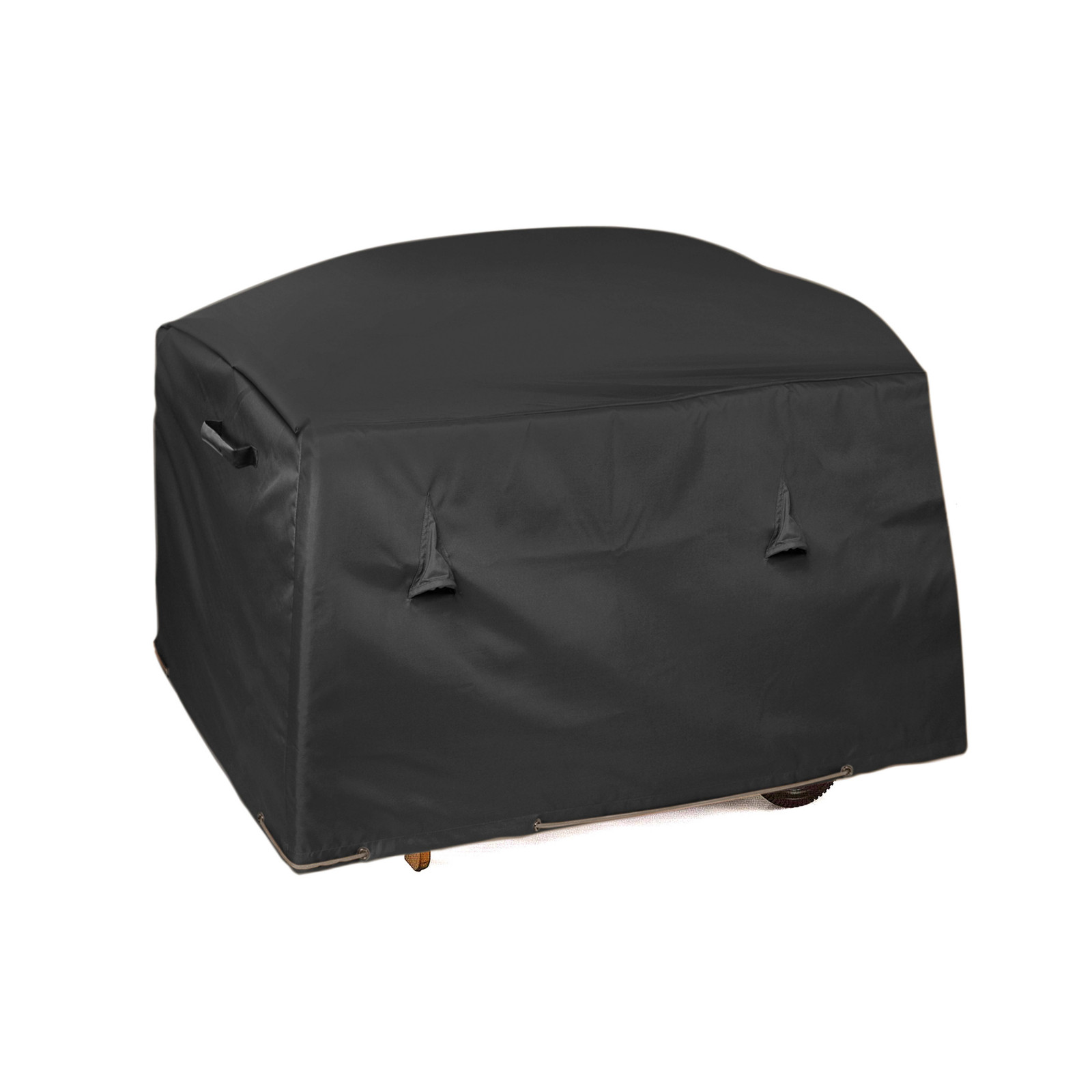 Housse de barbecue XL en pvc noir (photo) Housse de barbecue XL en pvc noir