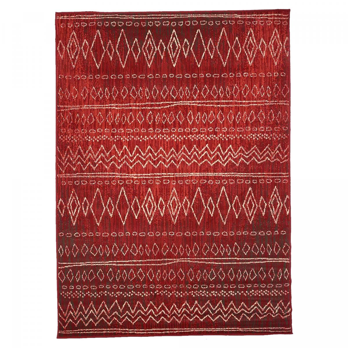 Tapis berbère style en polypropylène rouge 235x320 Tapis berbère style en polypropylène rouge 235x320