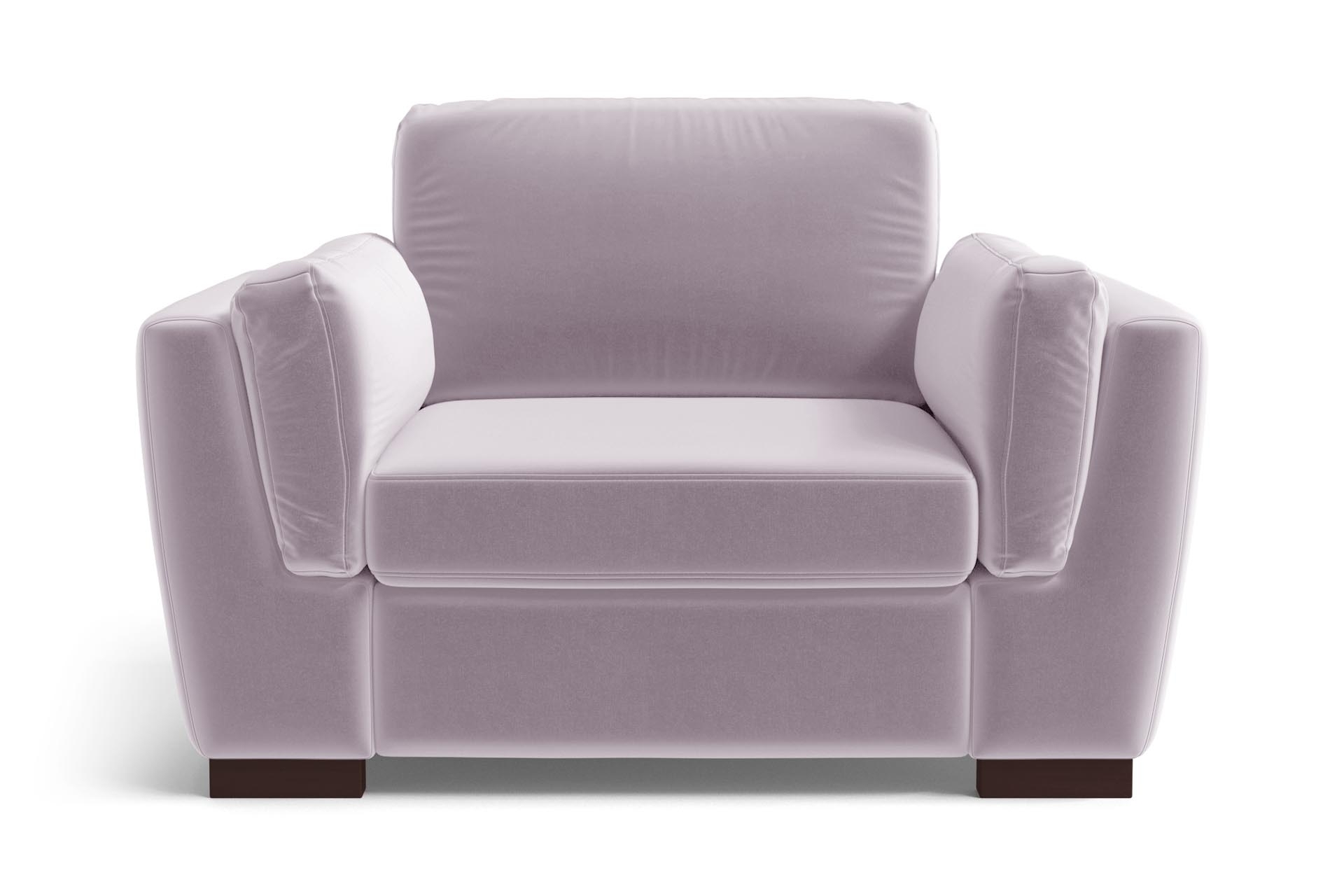 Fauteuil 1 place en velours lilas Fauteuil 1 place en velours lilas
