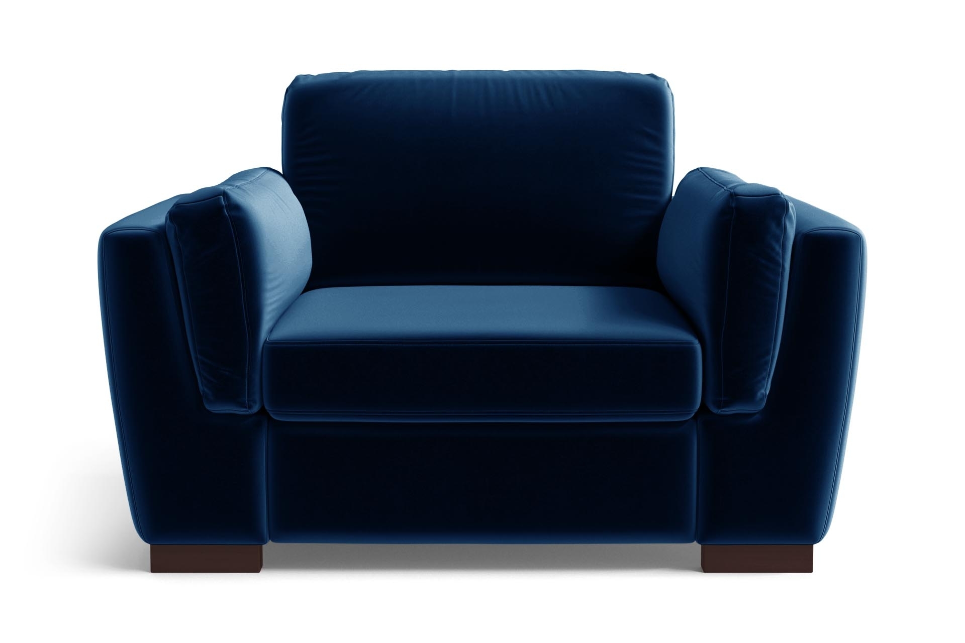 Fauteuil 1 place en velours bleu Fauteuil 1 place en velours bleu