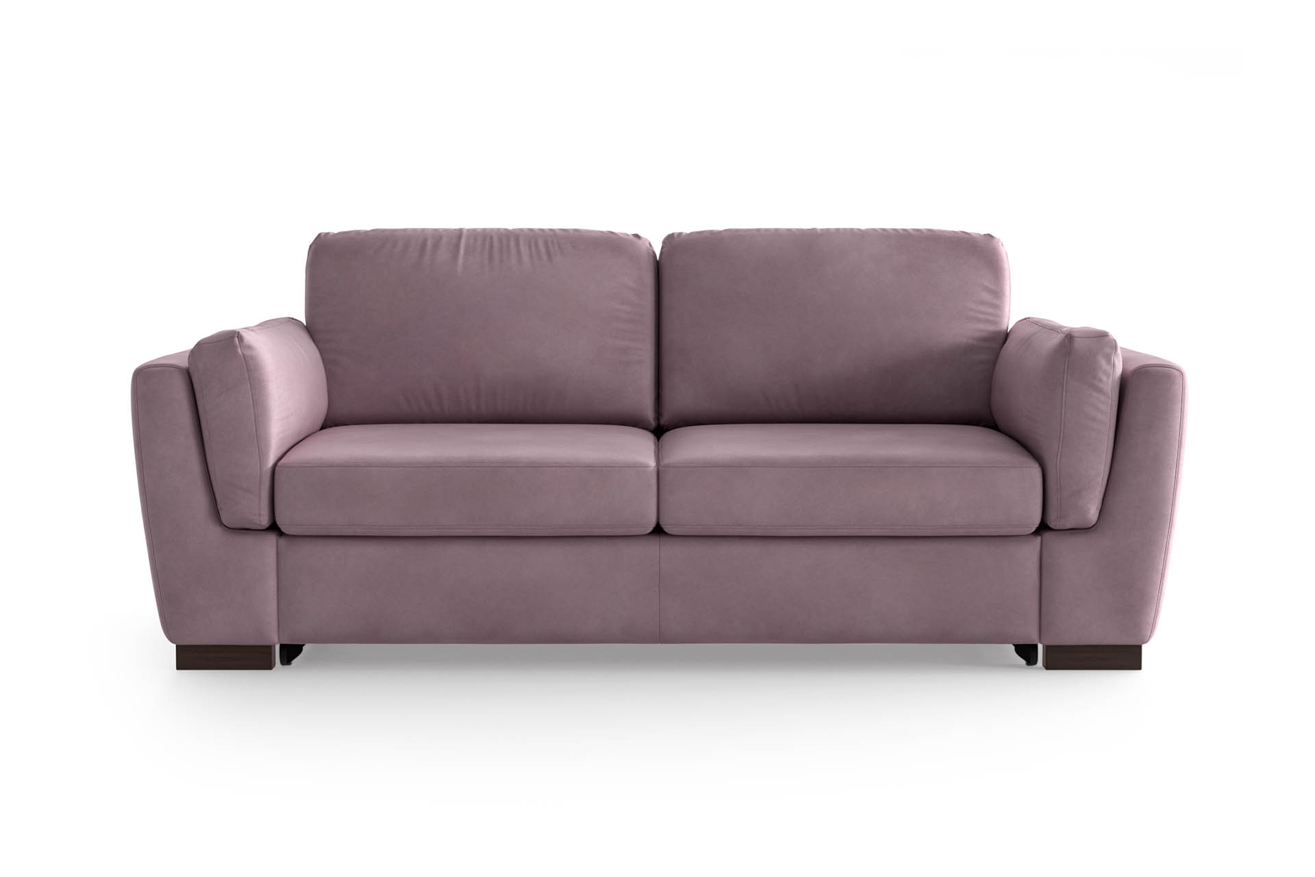 Canapé convertible 2 places en velours lilas (photo) Canapé convertible 2 places en velours lilas