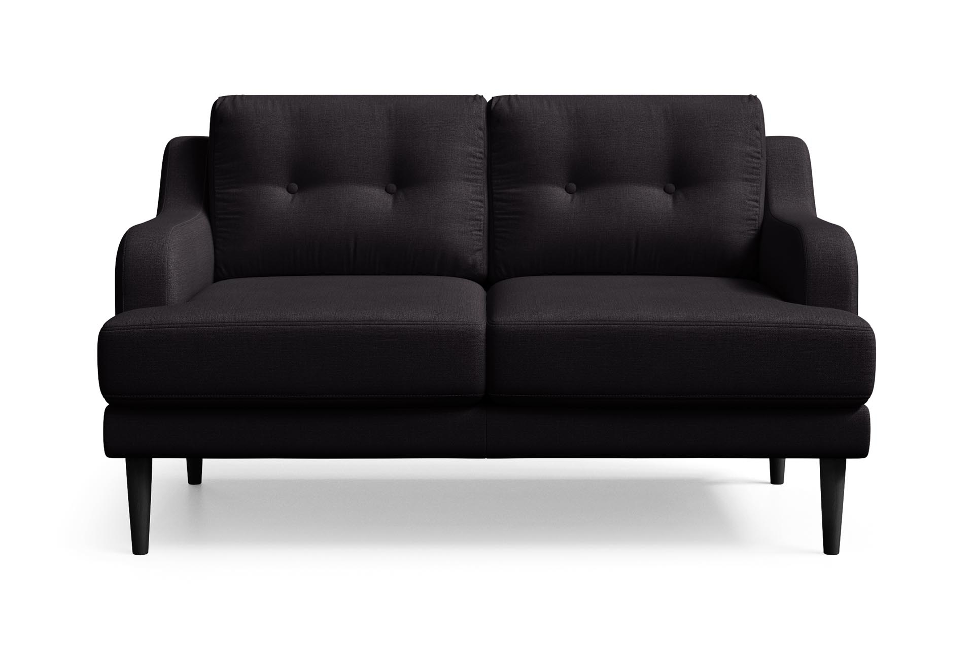 Canapé 2 places toucher lin anthracite Canapé 2 places toucher lin anthracite
