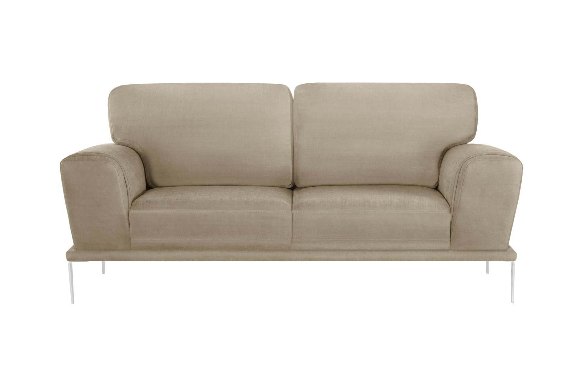 Canapé 2 places toucher coton beige Canapé 2 places toucher coton beige