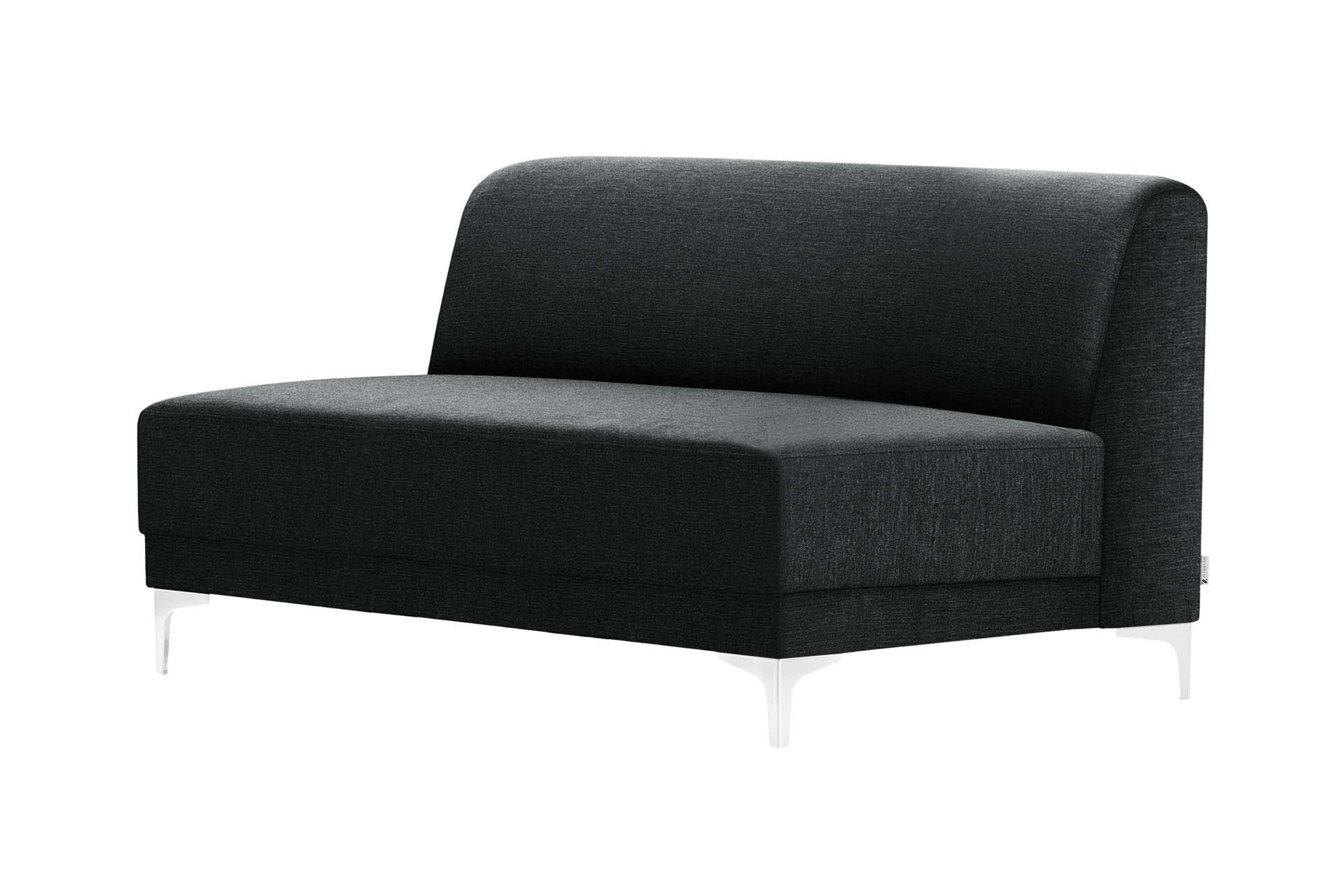 Canapé 2 places toucher lin anthracite Canapé 2 places toucher lin anthracite