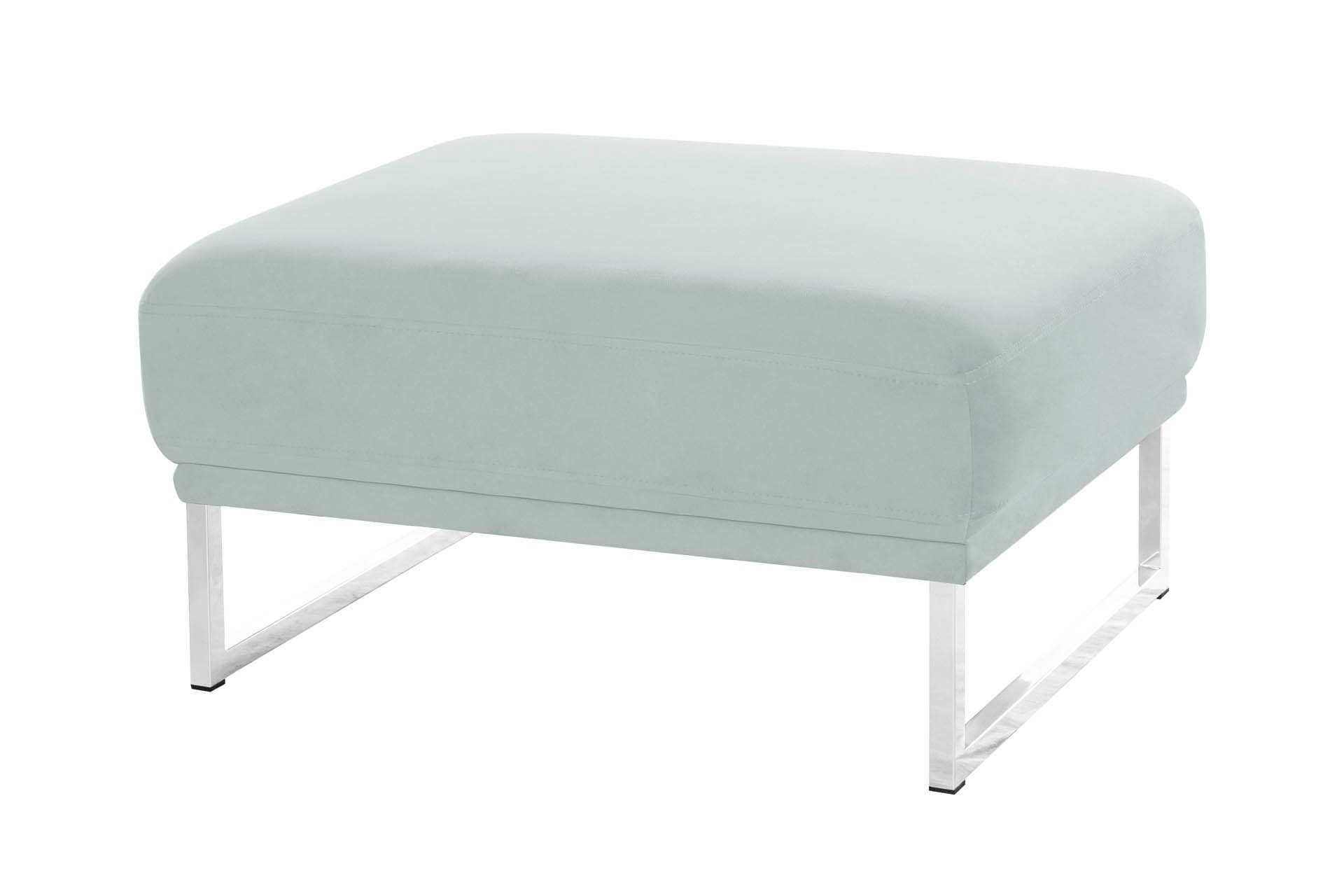 Pouf 1 place en velours gris pastel Pouf 1 place en velours gris pastel