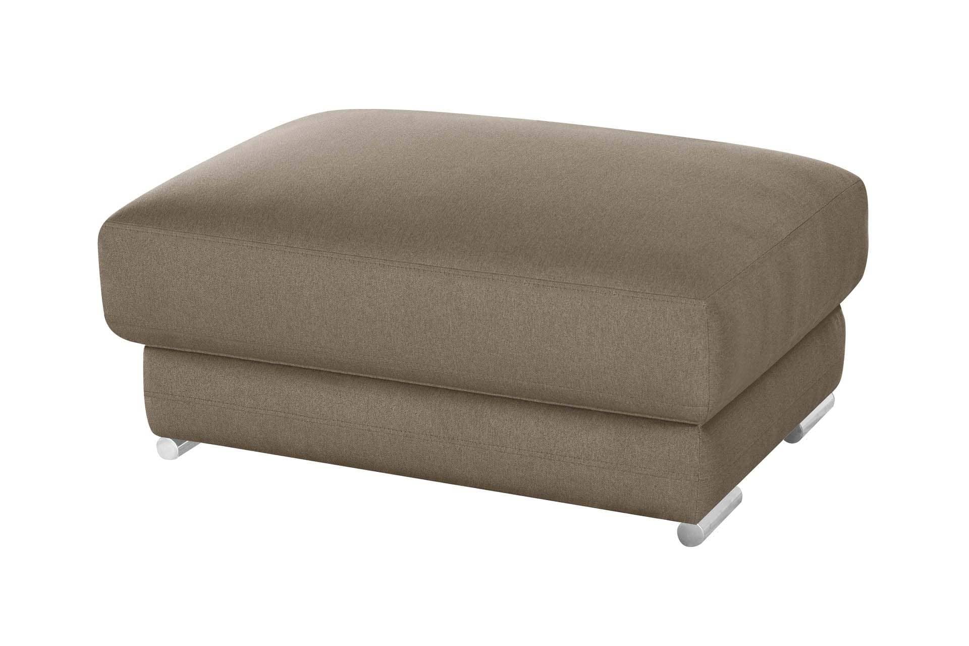 Pouf 1 place toucher lin noisette Pouf 1 place toucher lin noisette