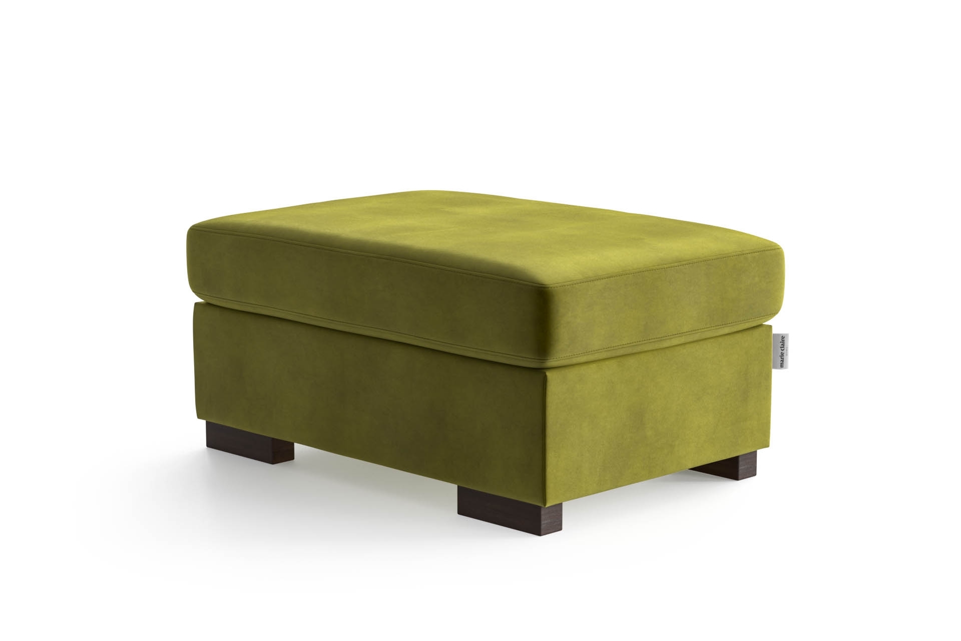 Pouf 1 place en velours vert Pouf 1 place en velours vert