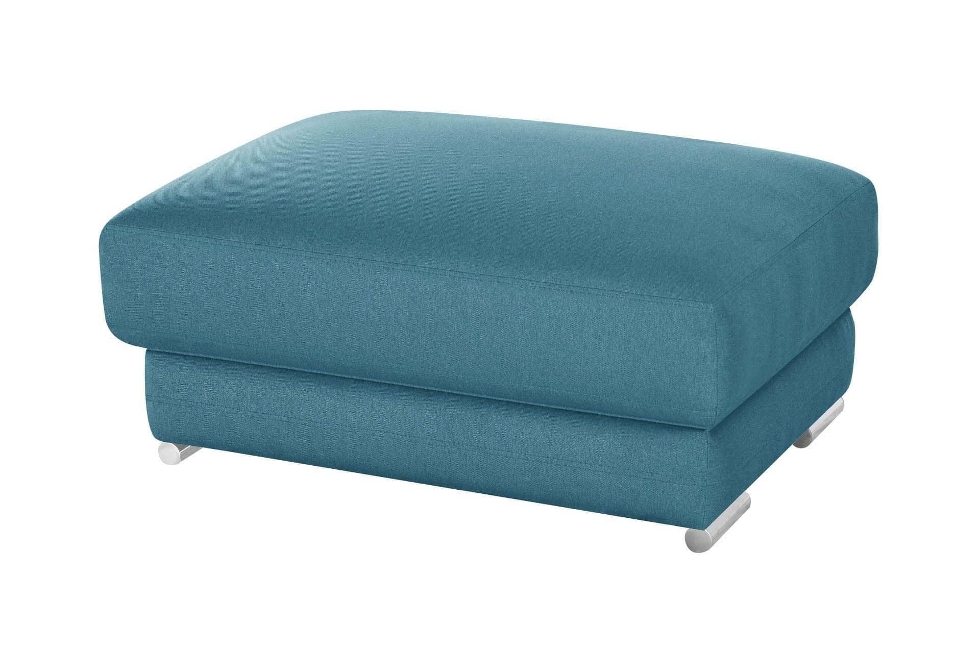 Pouf 1 place toucher lin turquoise Pouf 1 place toucher lin turquoise