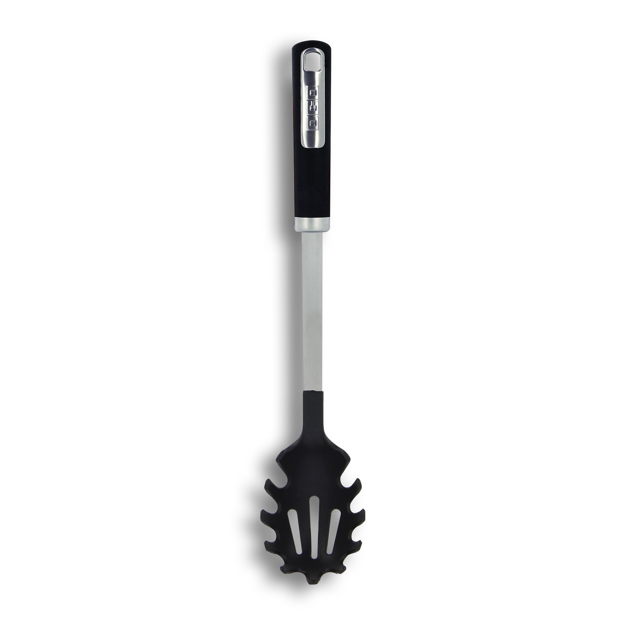Cuillère à spaghetti en nylon et inox 36 cm (photo) Cuillère à spaghetti en nylon et inox 36 cm