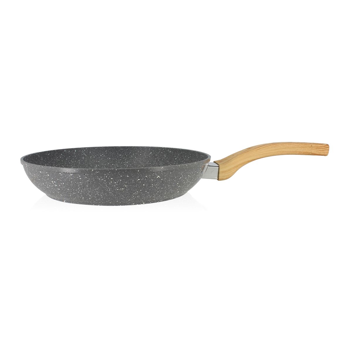 Poêle avec poignée en aluminium et bois 28 cm Poêle avec poignée en aluminium et bois 28 cm